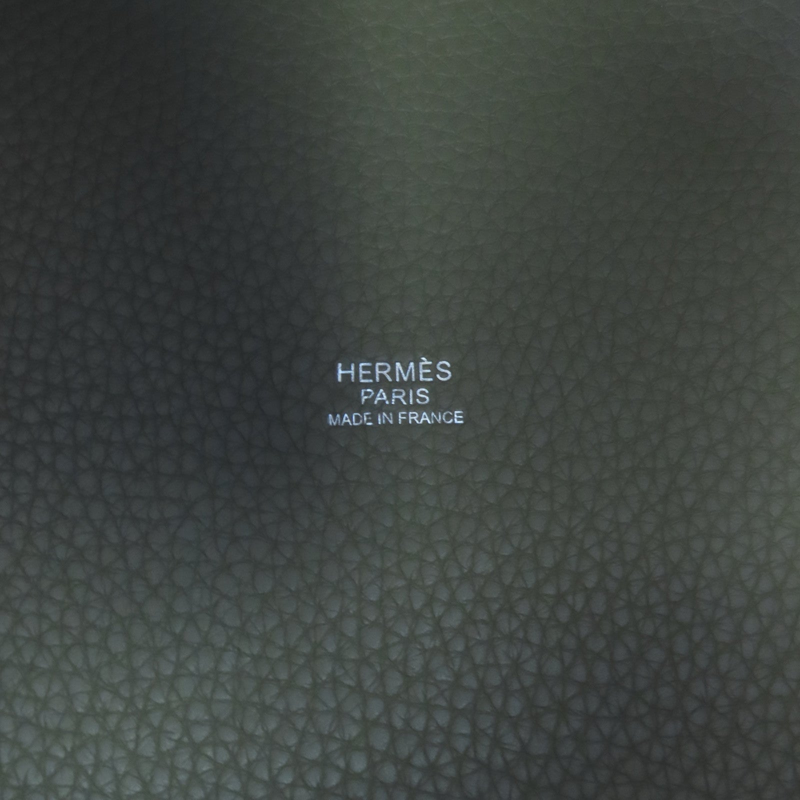 HERMES 【激減優惠】Clemence皮革Picotin MM銀扣手挽袋Sauge