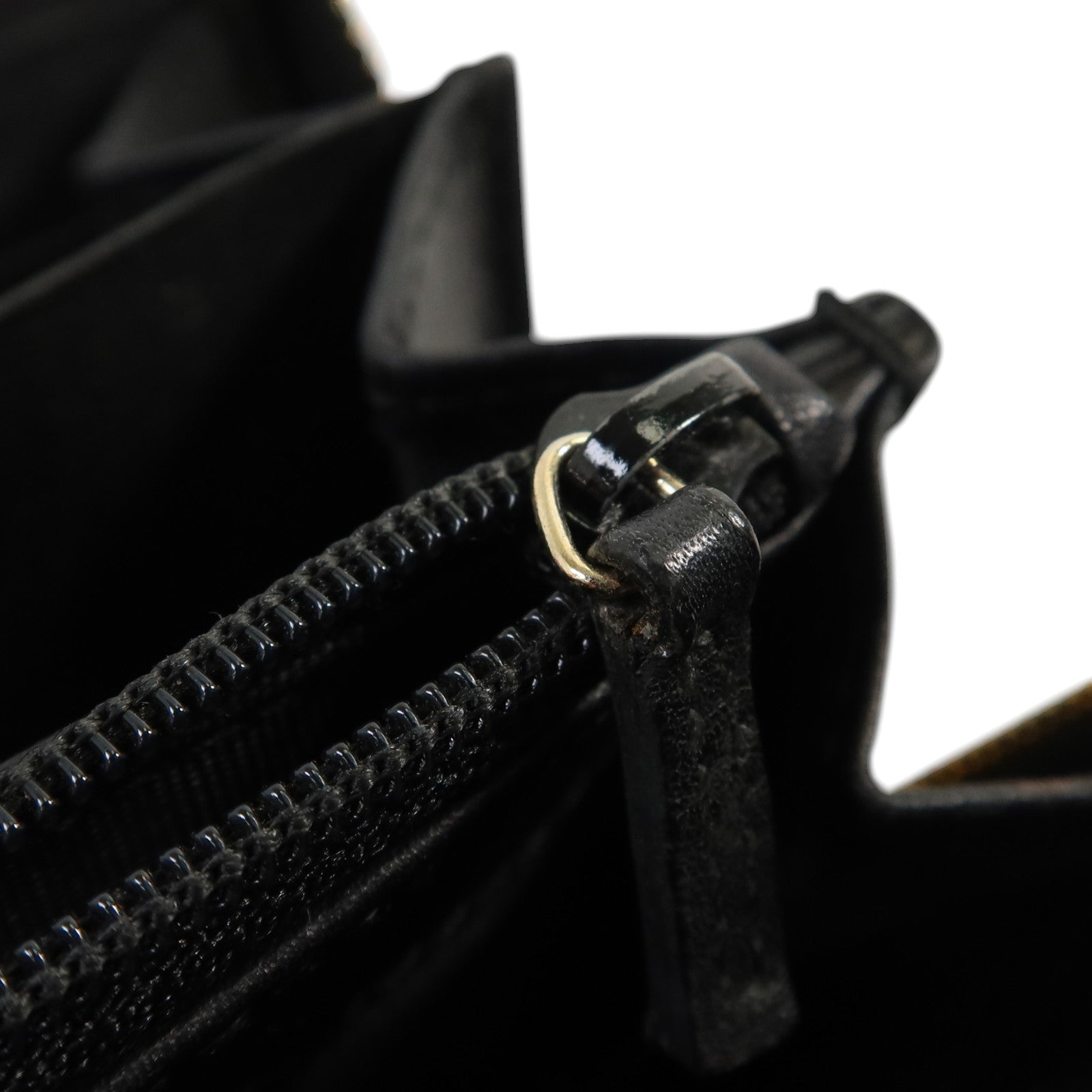 GUCCI 漆皮皮革Zipper Long Wallet金扣長錢包