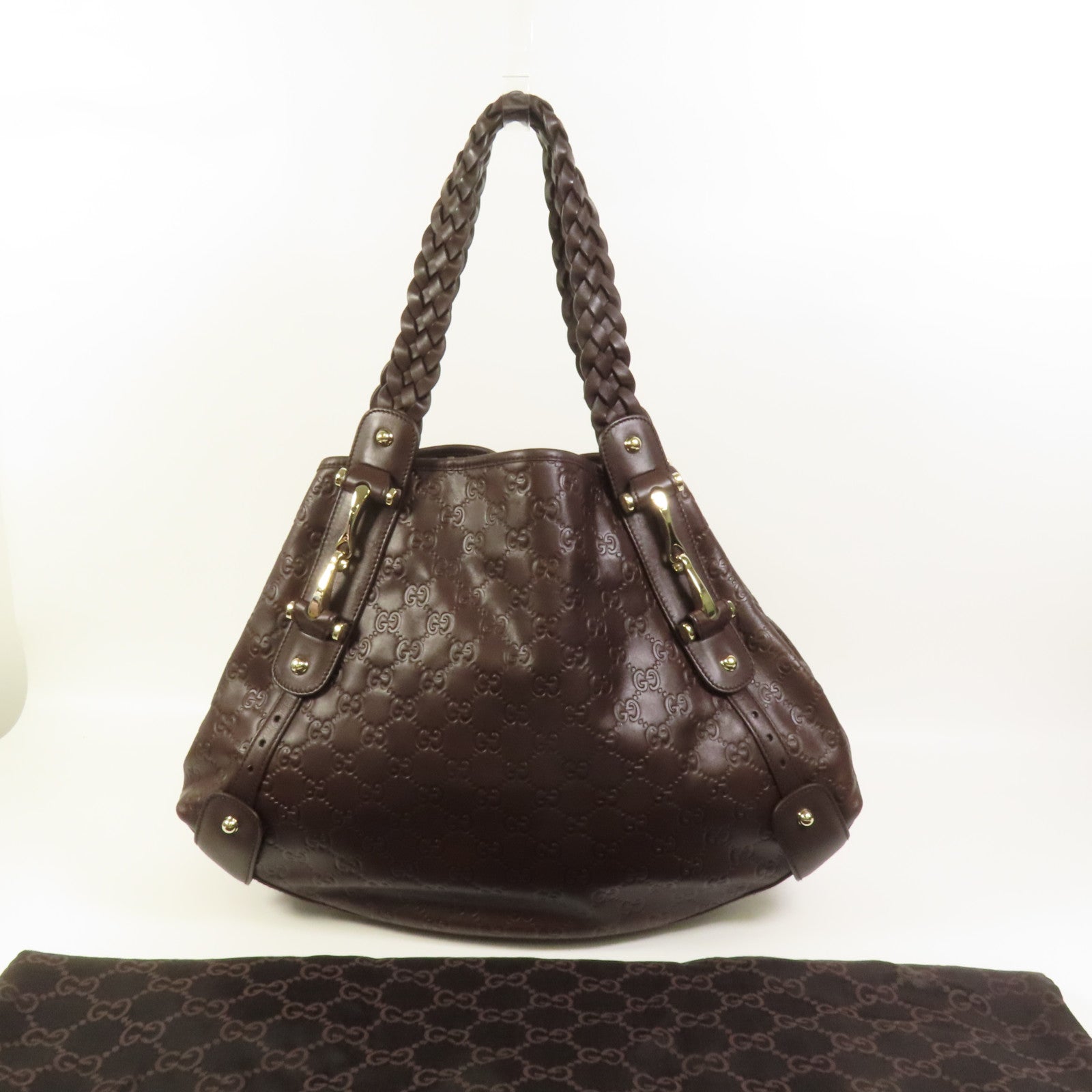 GUCCI 牛皮皮革Pelham金扣肩背袋