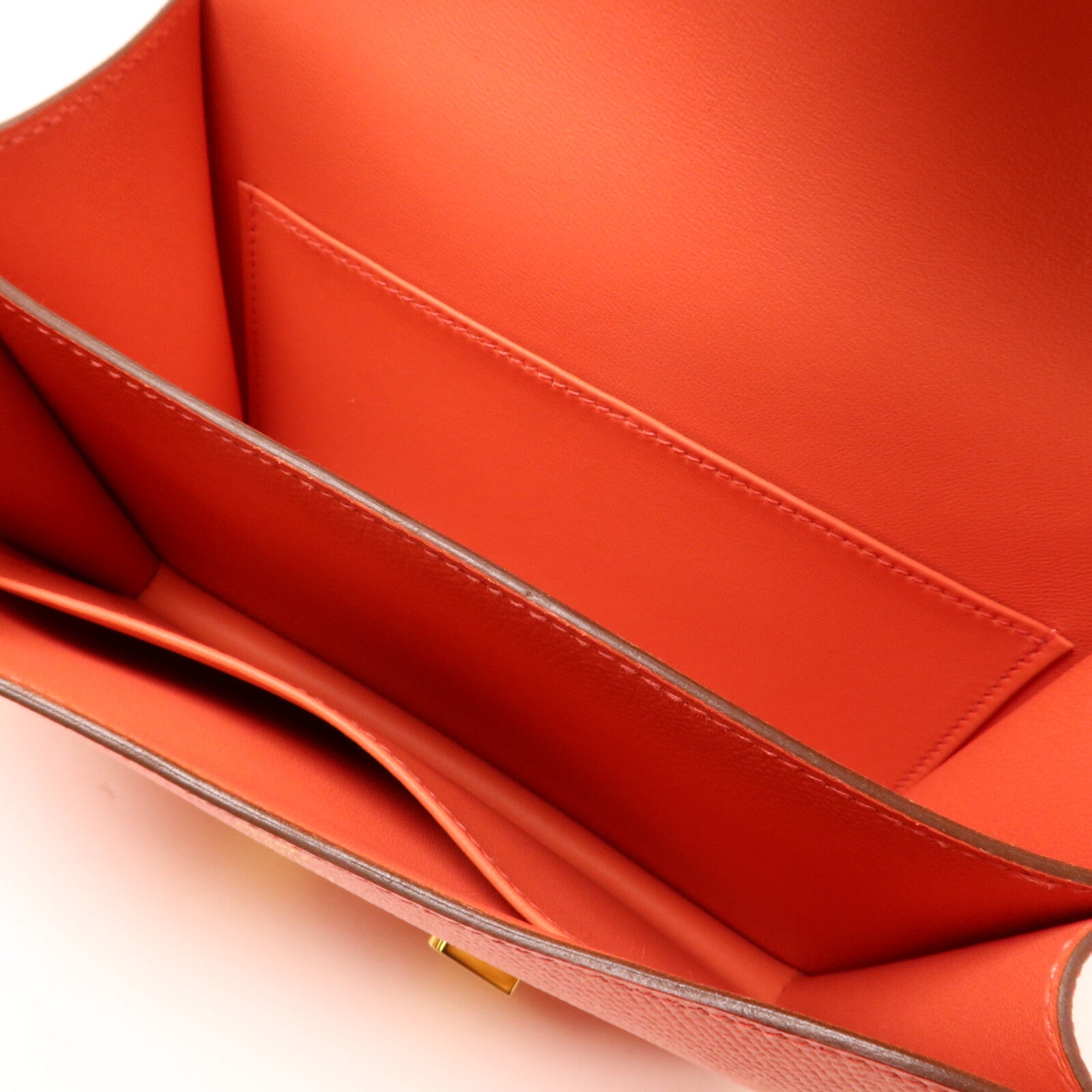 HERMES Epsom皮革Constance Mini肩背袋Rose Jaipur