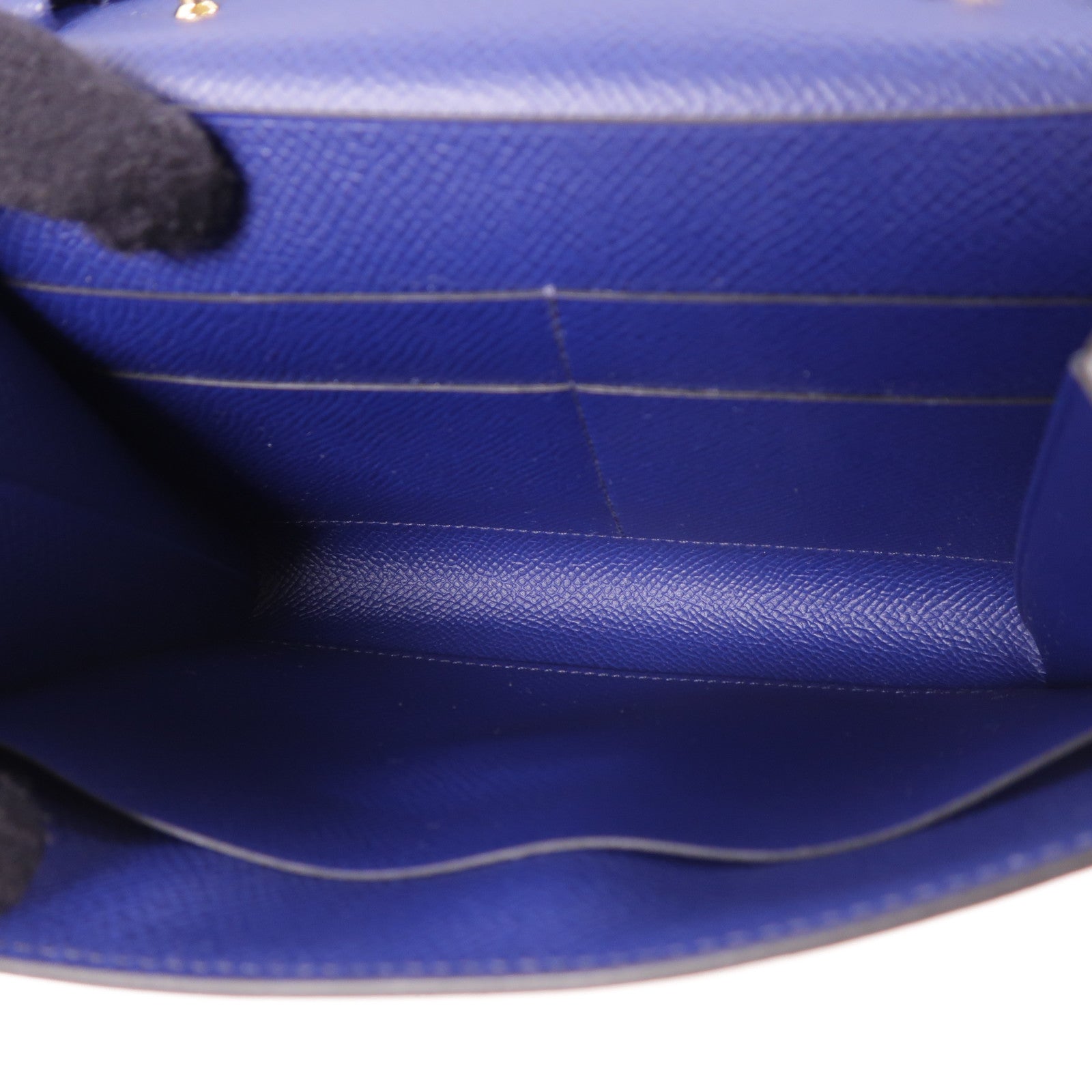 HERMES Epsom皮革Clic 16金扣肩背袋73 Bleu Saphir