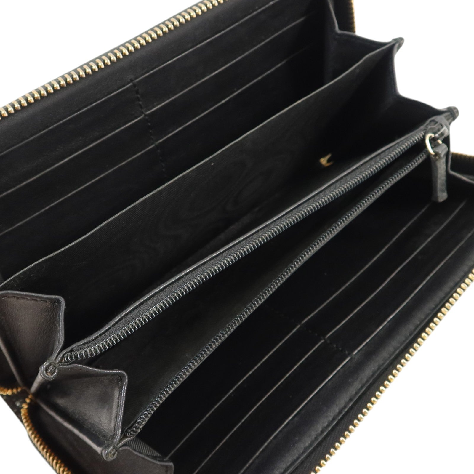 GUCCI 漆皮皮革Zipper Long Wallet金扣長錢包