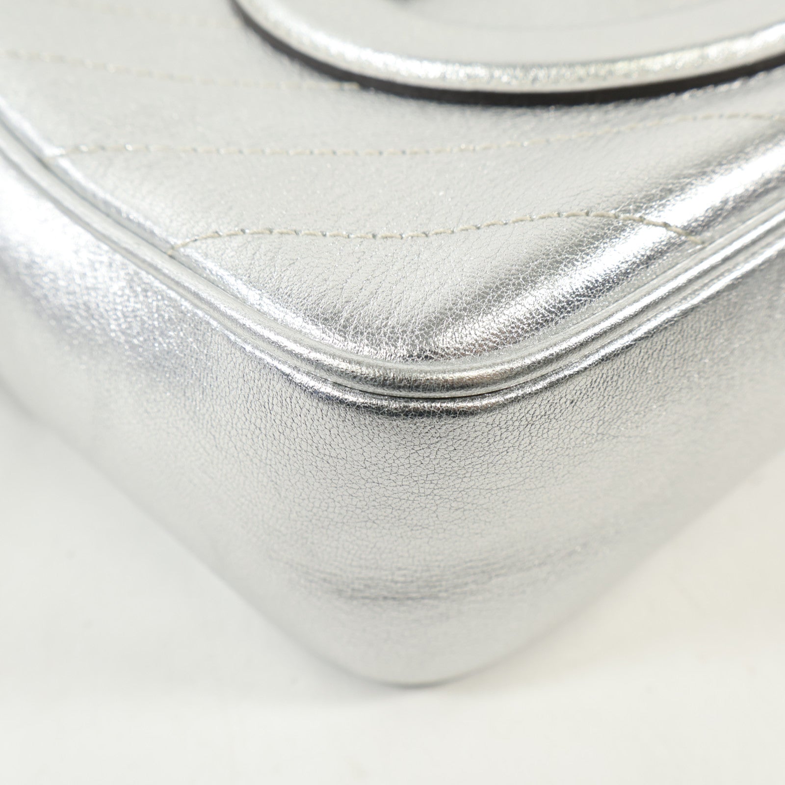 GUCCI 牛皮皮革Shoulder Bag銀扣肩背袋