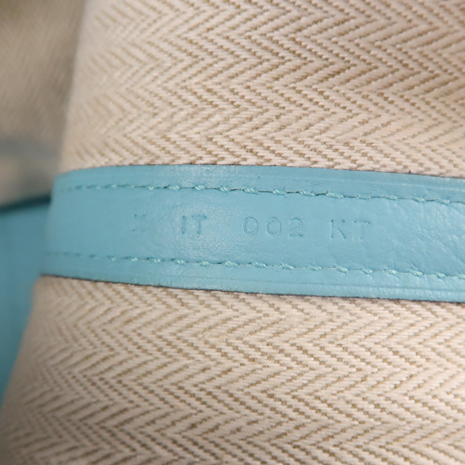 HERMES Negonda皮革 GardenParty PM 手挽袋Bleu Atoll