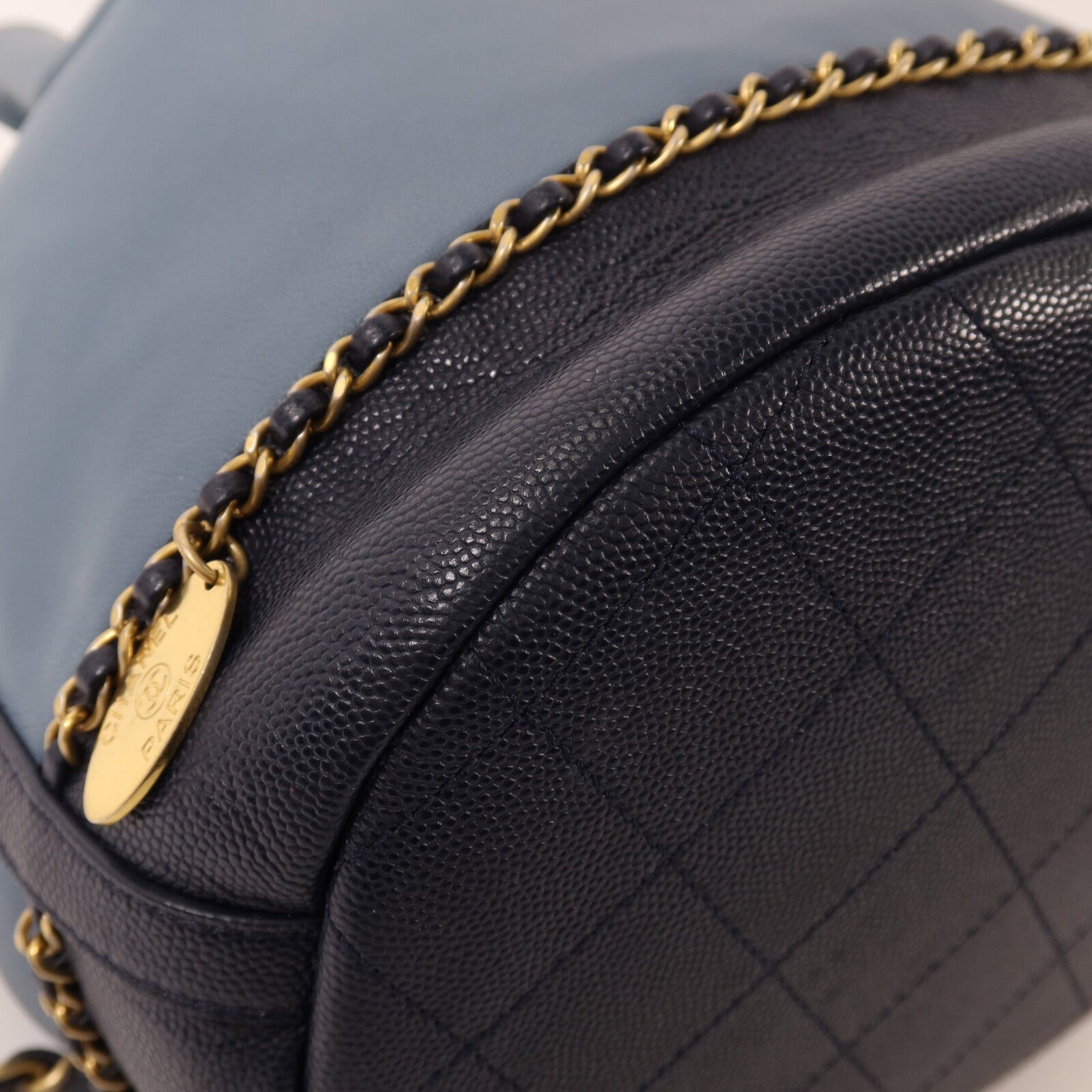 CHANEL 【激減優惠】羊皮皮革Chain Shoulder金扣鏈帶肩背袋