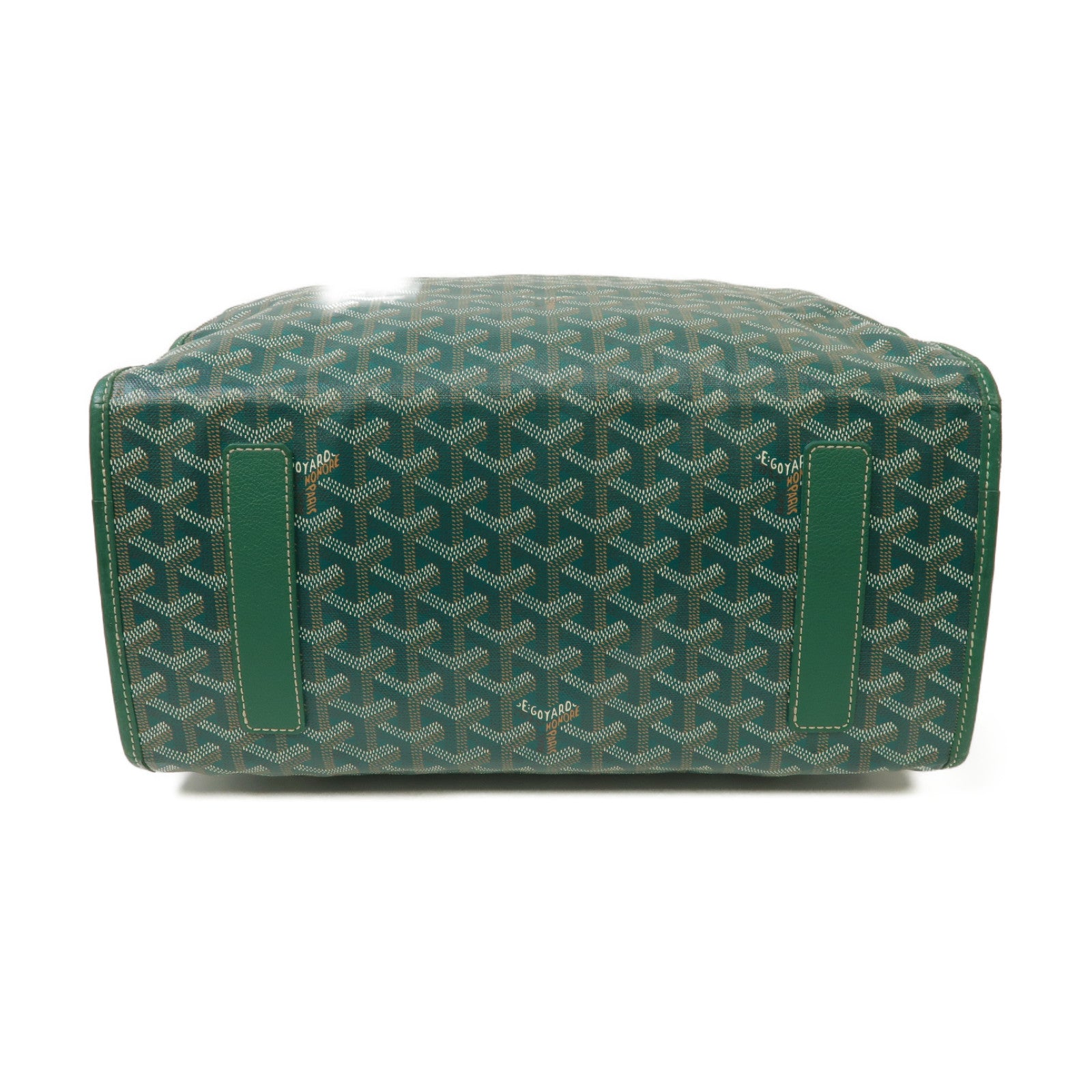 GOYARD 塗層帆布Saint Leger Rucksack銀扣背包綠色