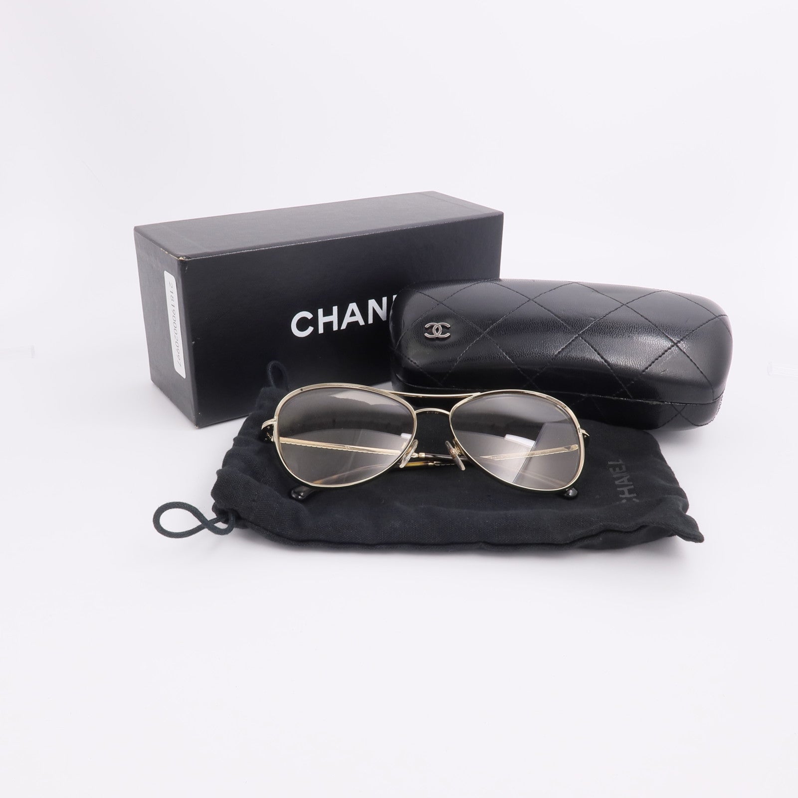 CHANEL PVC/金屬Aviator Sunglasses太陽眼鏡