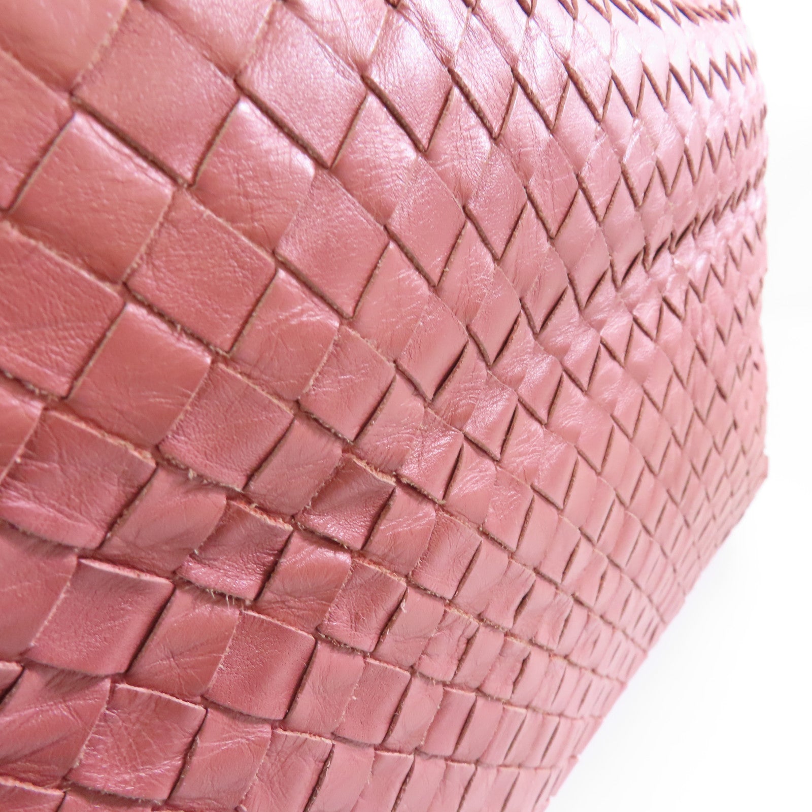 BOTTEGA VENETA 皮革Shoulder Bag肩背袋粉紅色