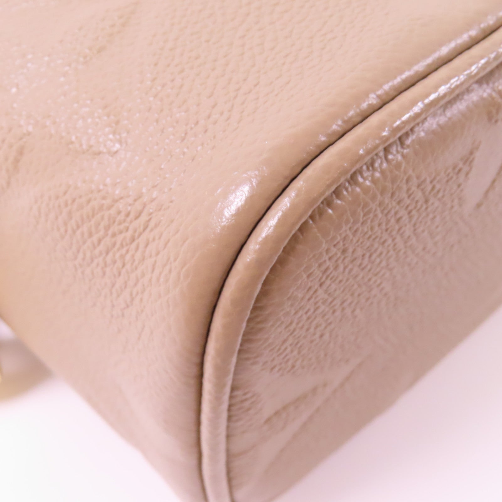 LOUIS VUITTON 【激減優惠】Monogram Empreinte Giant Vanity金扣手挽肩背兩用袋米色