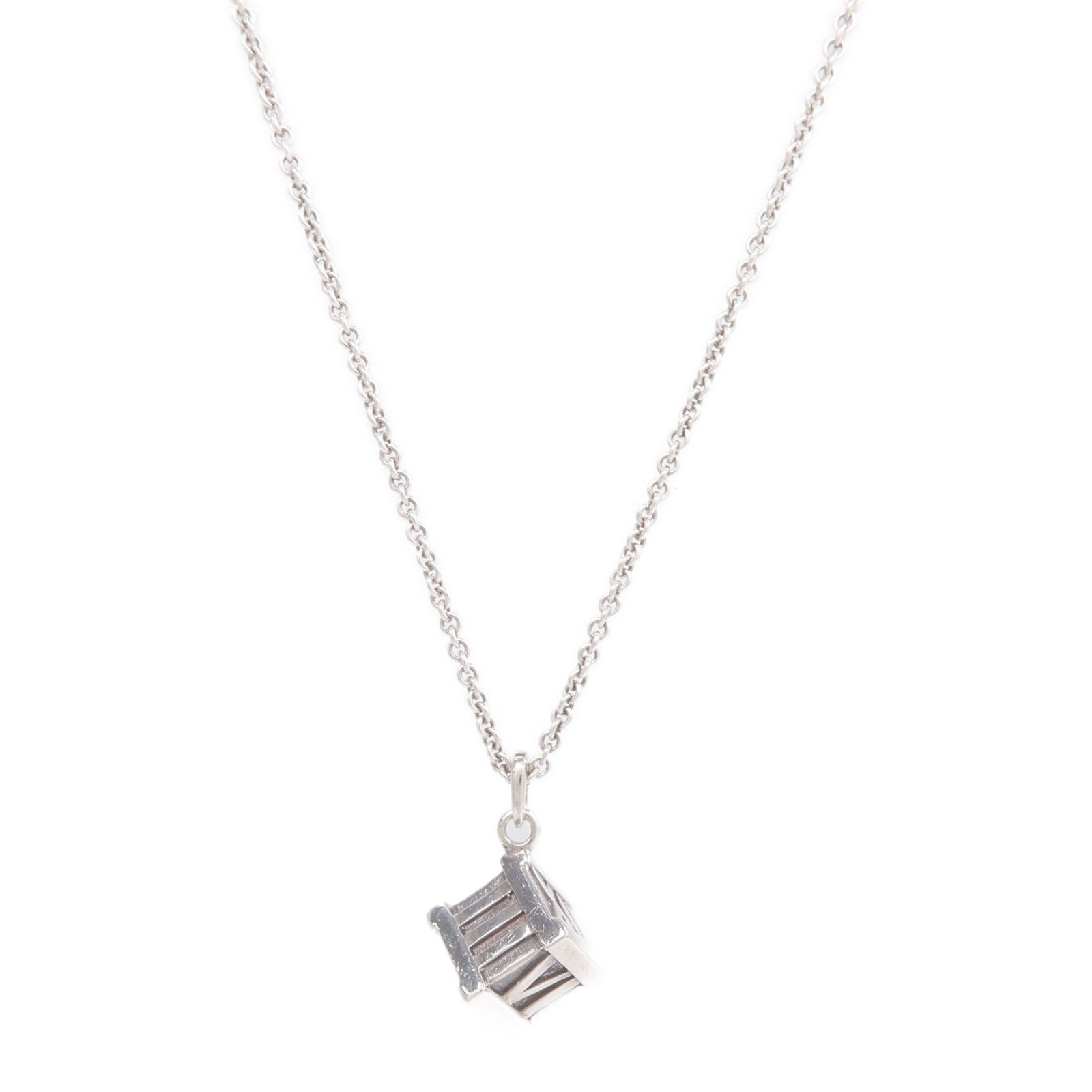 TIFFANY＆CO 925純銀Atlas Cube項鍊