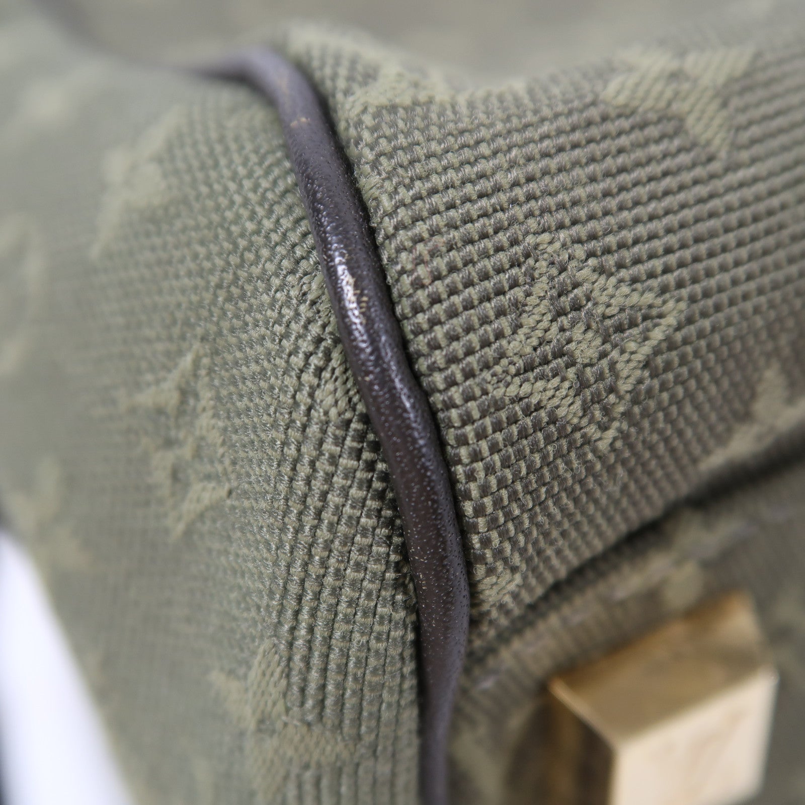 LOUIS VUITTON Monogram Mini Josephine PM金扣手挽袋綠色