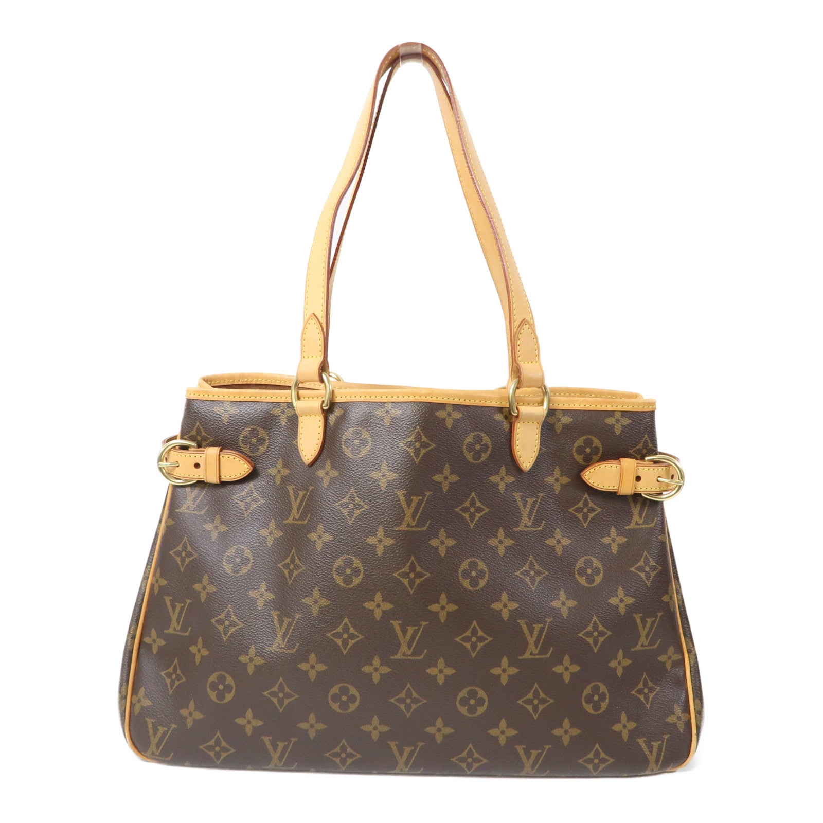 LOUIS VUITTON Monogram Batignolles Horizontal金扣肩背袋啡色