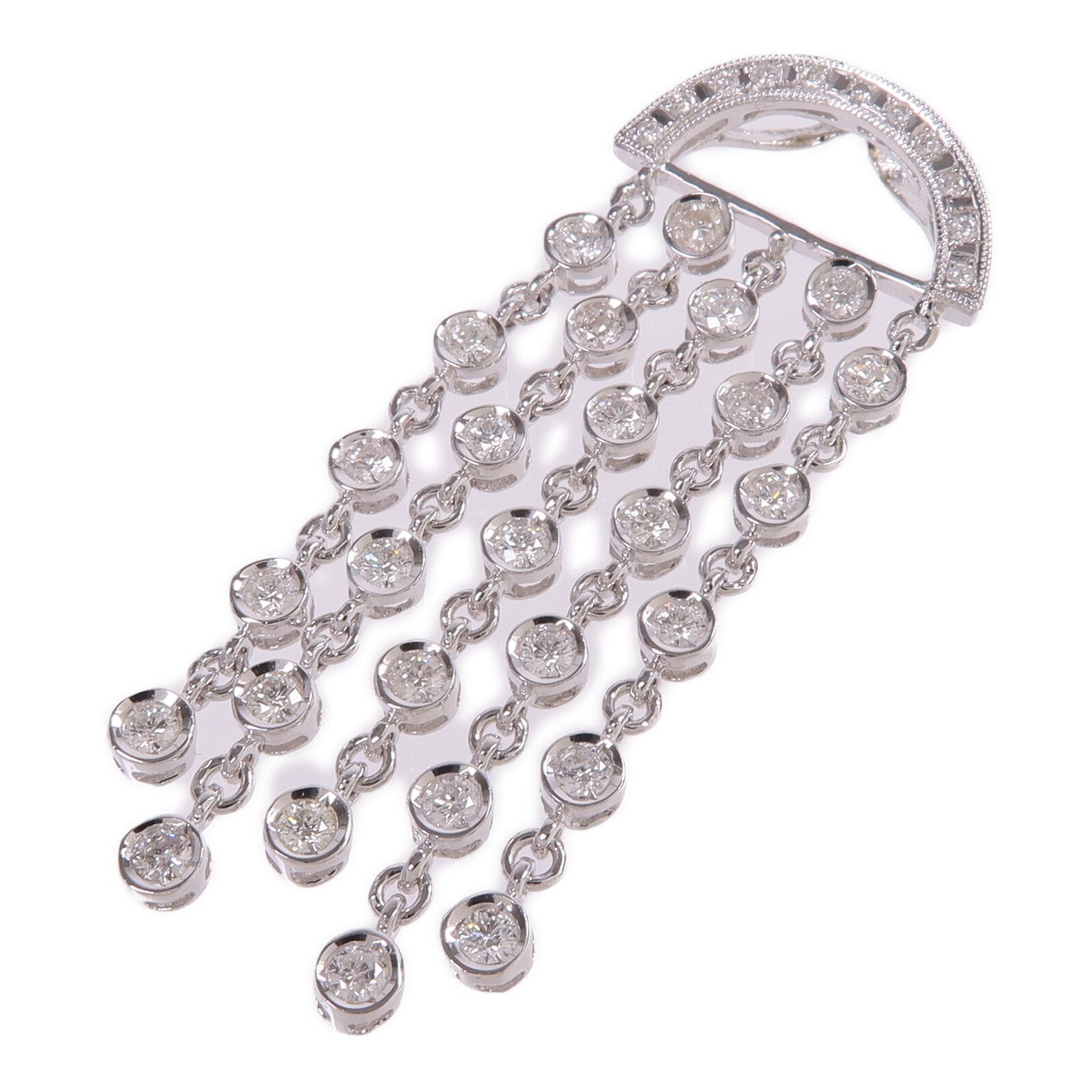 JEWELRY 【激減優惠】18K白金Diamond Pendant Top鑽石吊墜