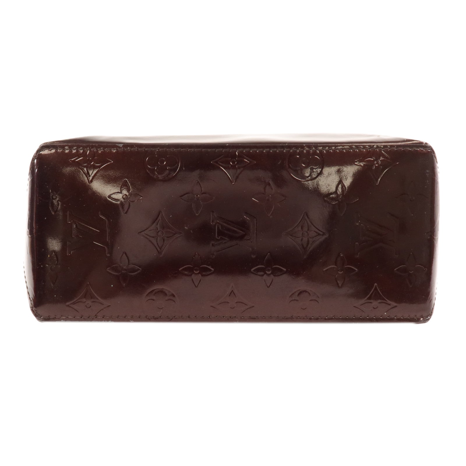 LOUIS VUITTON Monogram Vernis Reade PM金扣手挽袋