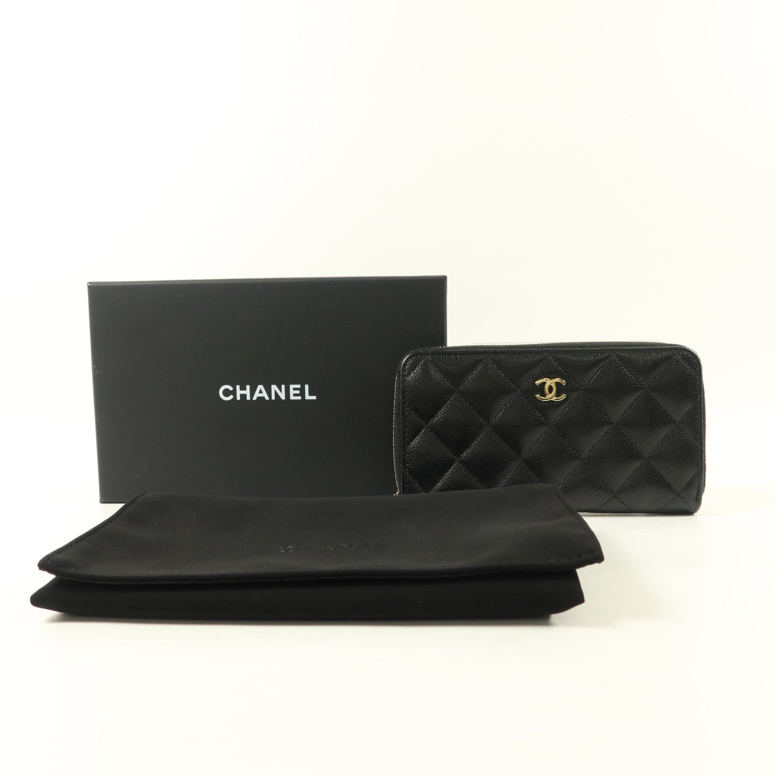 CHANEL 【激減優惠】牛皮皮革Zipper Wallet錢包