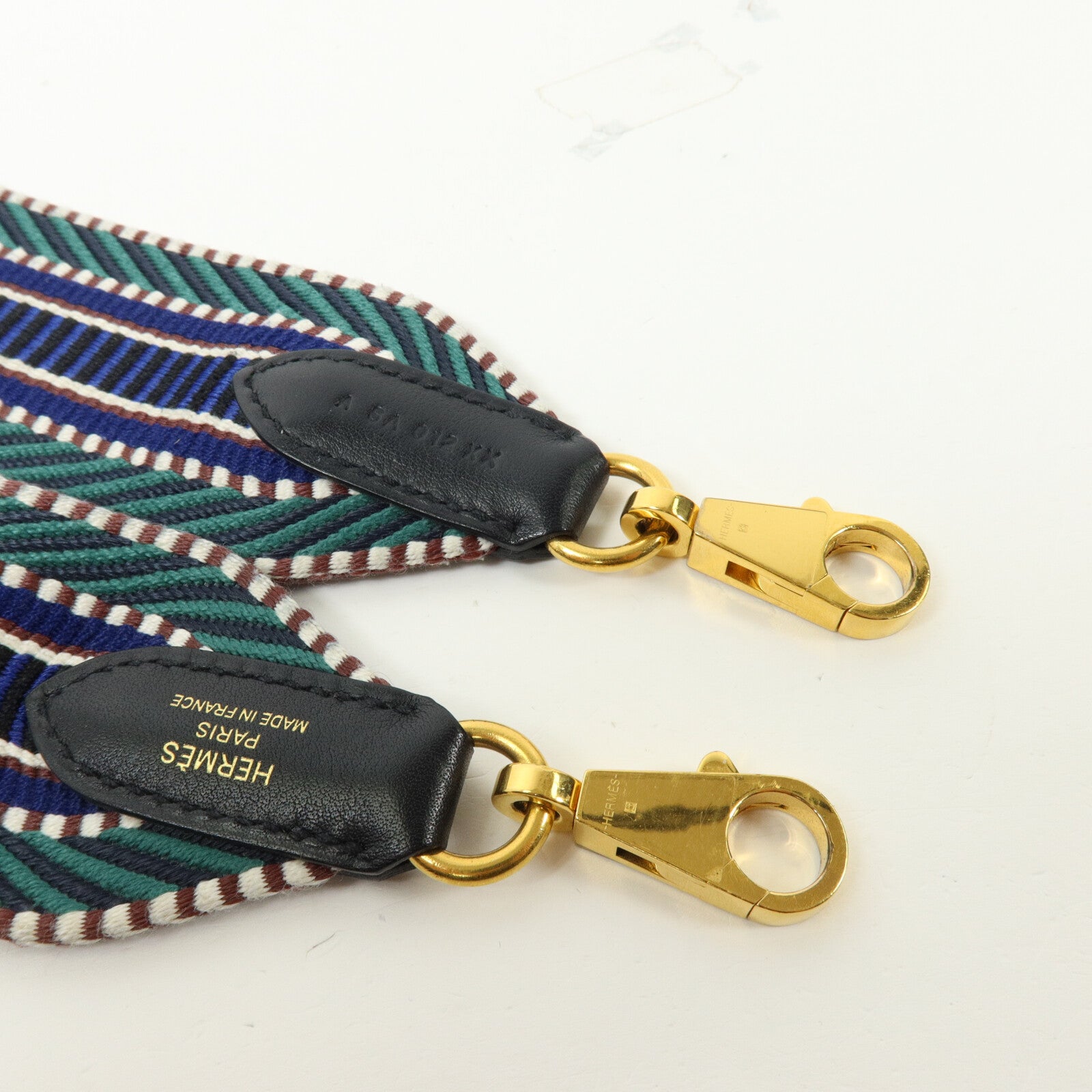HERMES 帆布/Swift皮革50mm Sangle Cavale Shoulder Strap肩帶