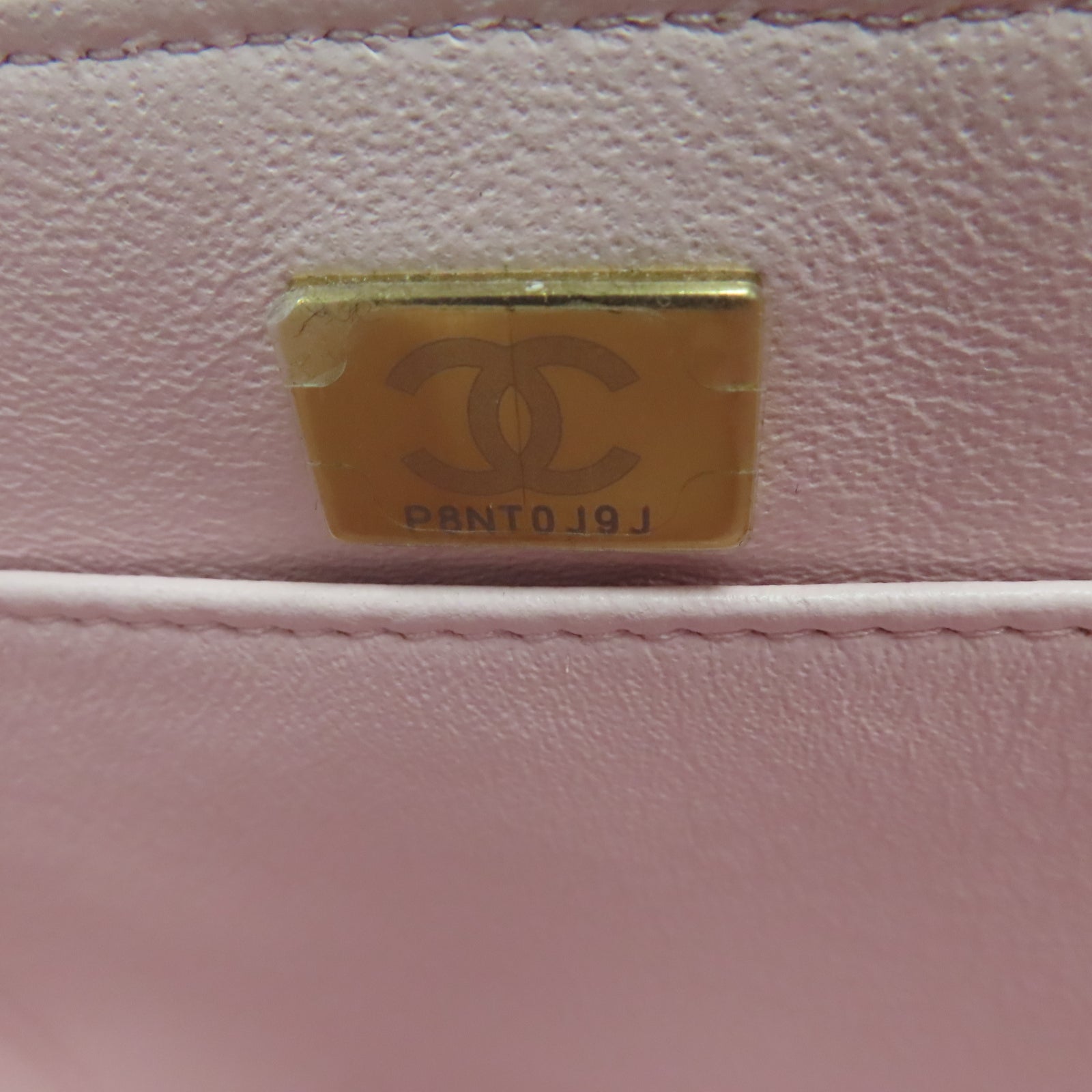 CHANEL 菱格Caviar皮革Vanity Case金扣鏈帶手挽肩背兩用袋粉紅色