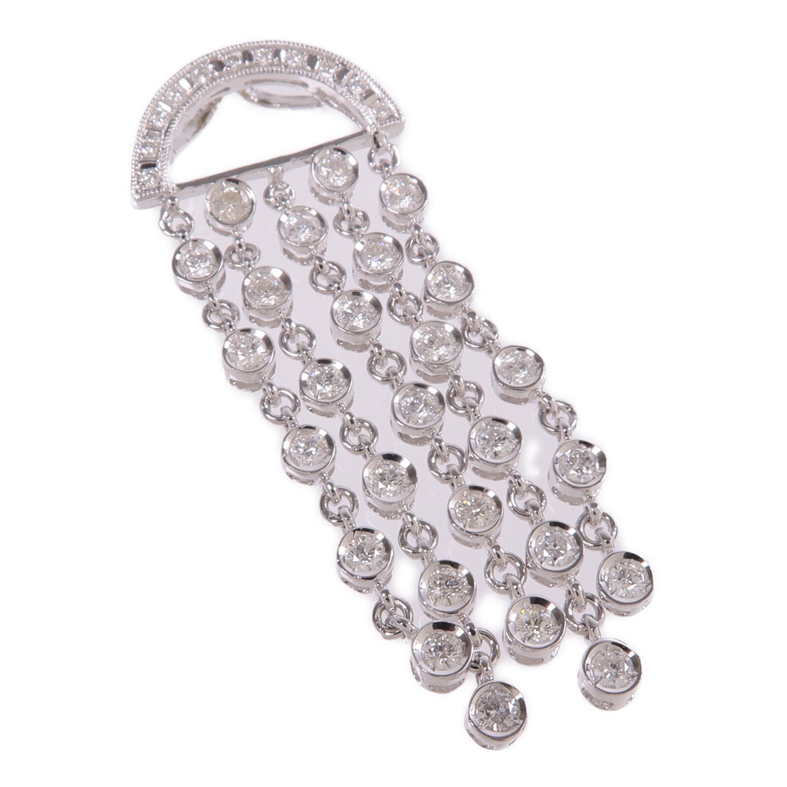 JEWELRY 【激減優惠】18K白金Diamond Pendant Top鑽石吊墜
