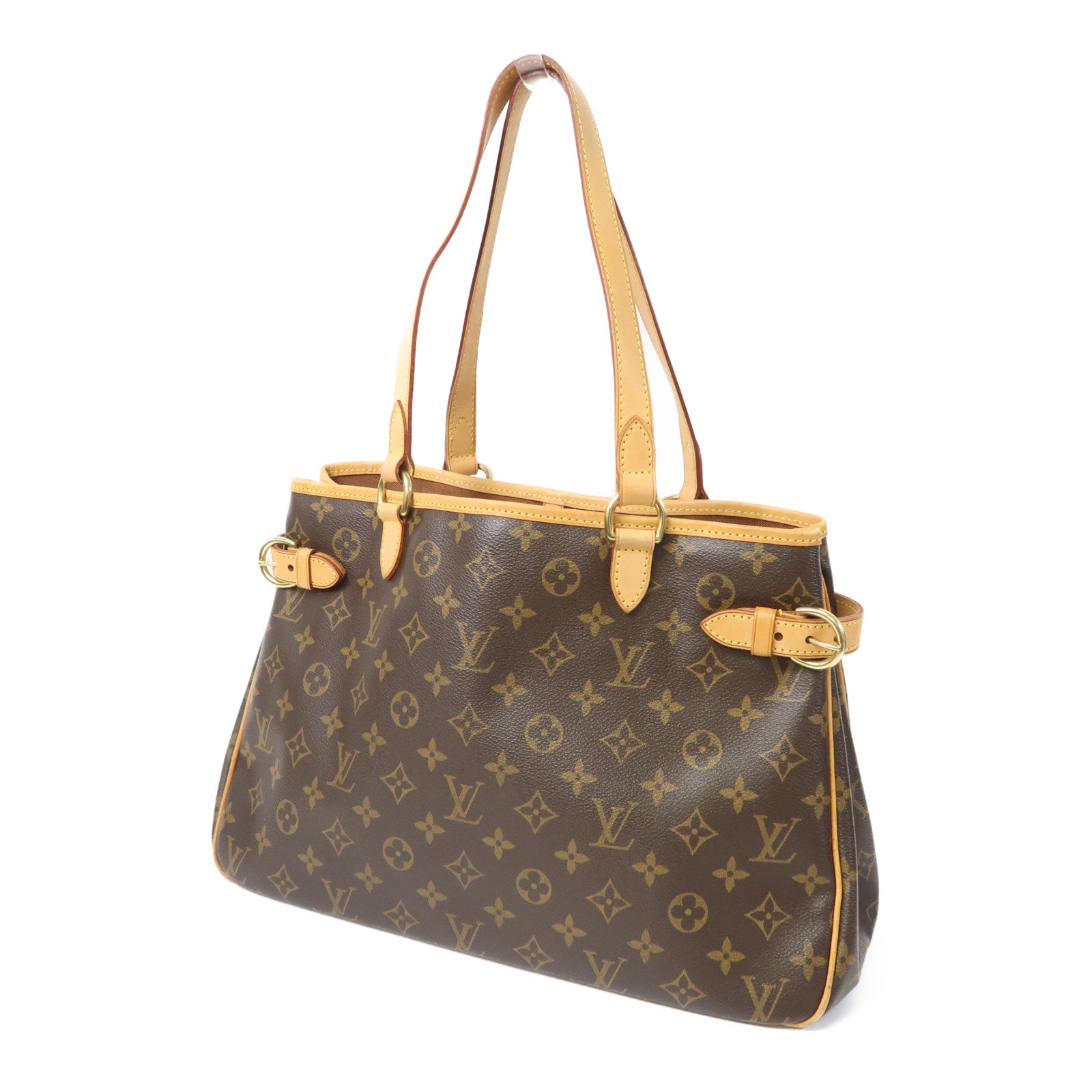 LOUIS VUITTON Monogram Batignolles Horizontal金扣肩背袋啡色
