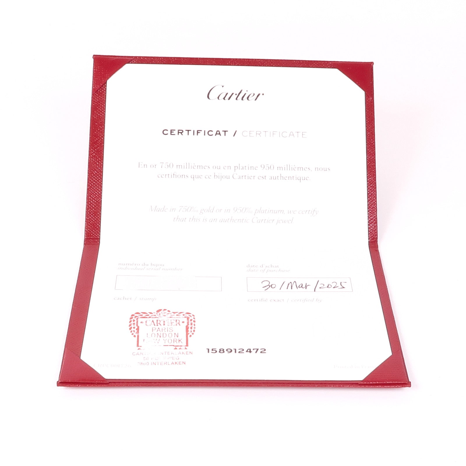 CARTIER 18K玫瑰金Love Bracelet鑽石手鐲Cartier#16