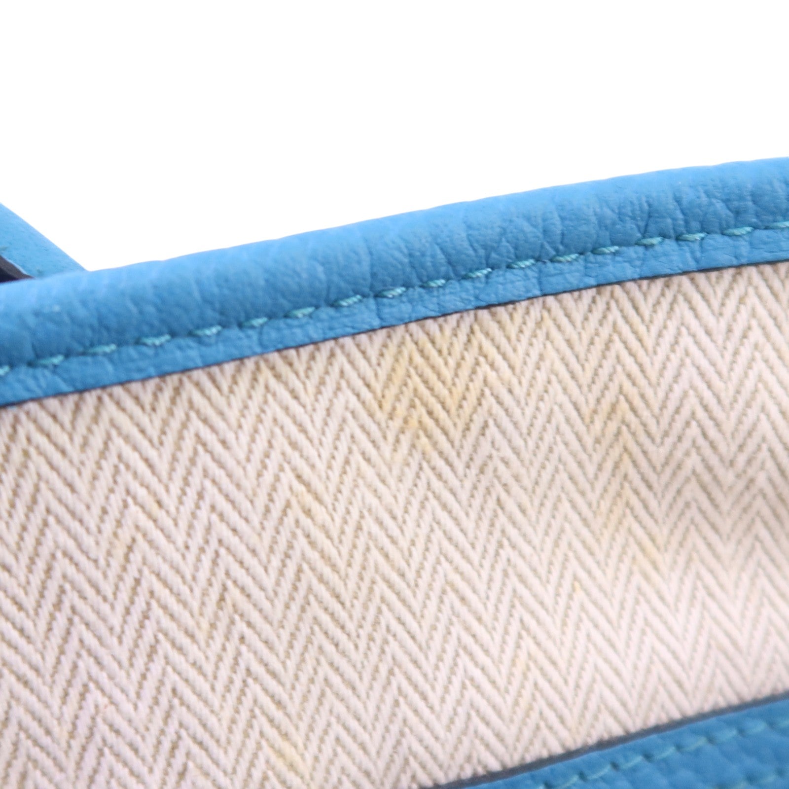 HERMES Negonda皮革GardenParty PM銀扣手挽袋