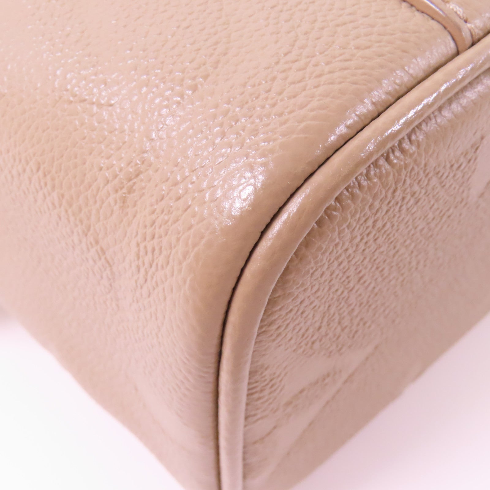 LOUIS VUITTON 【激減優惠】Monogram Empreinte Giant Vanity金扣手挽肩背兩用袋米色