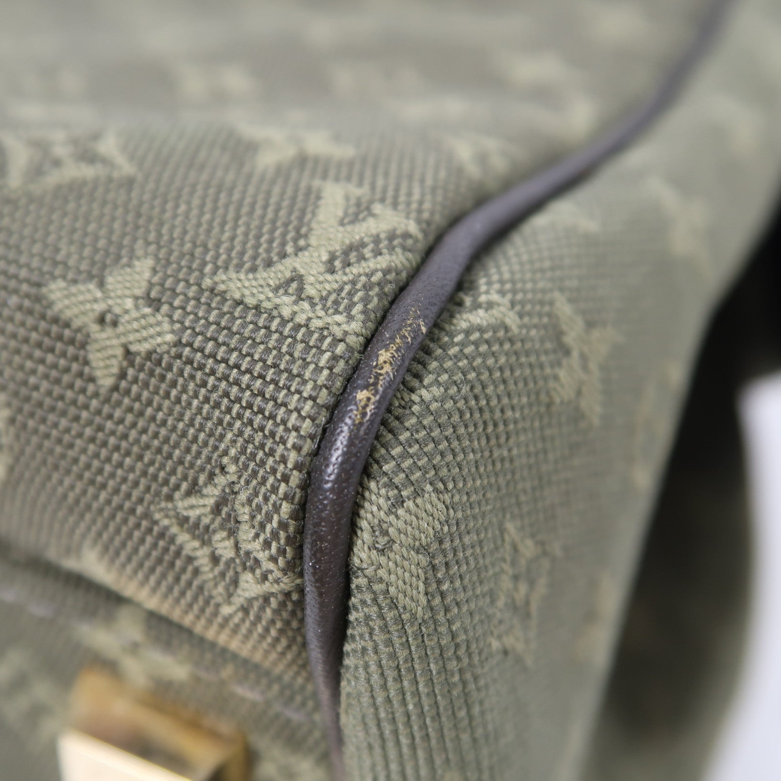 LOUIS VUITTON Monogram Mini Josephine PM金扣手挽袋綠色