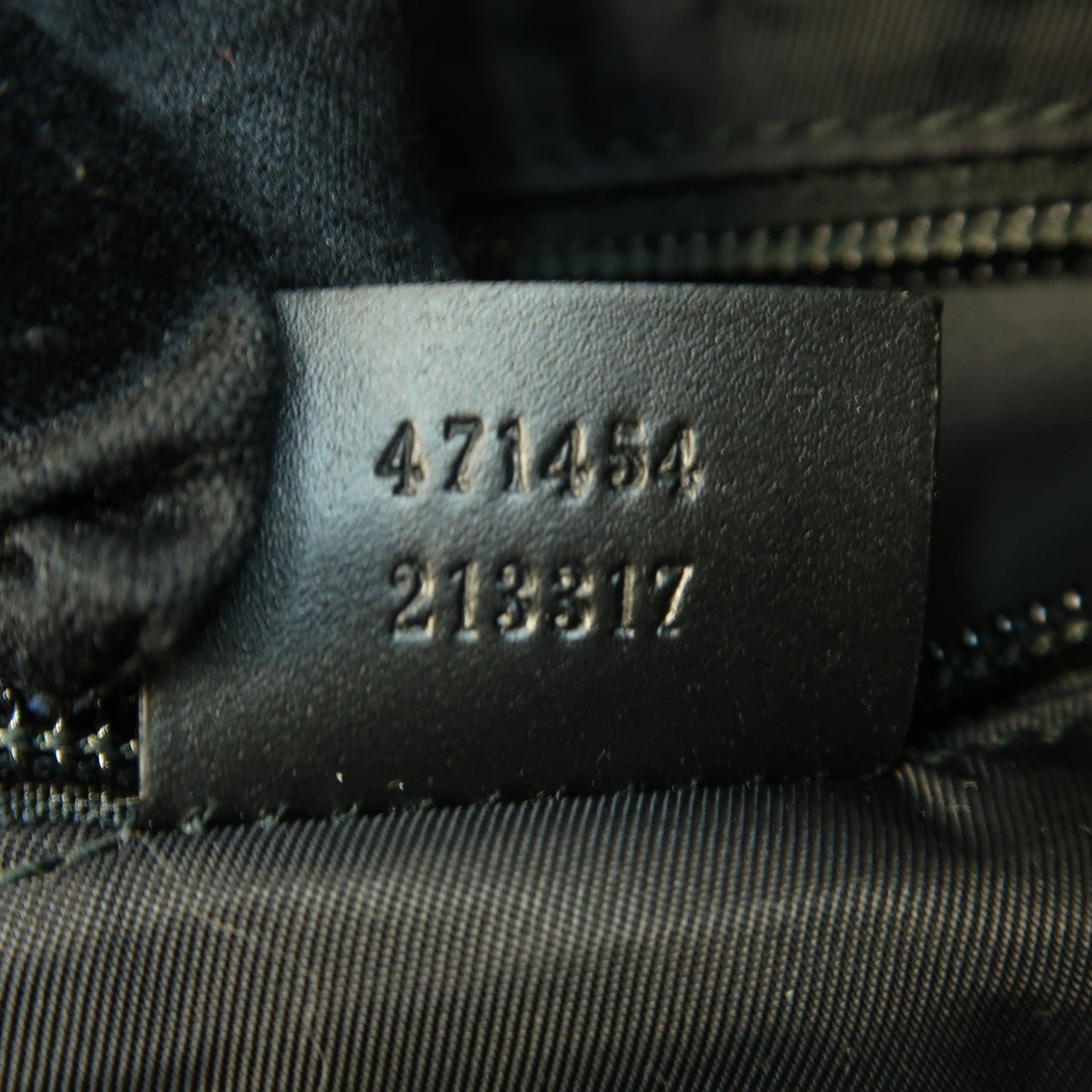 GUCCI 帆布Shoulder Crossbody Bag銀扣肩背袋黑色