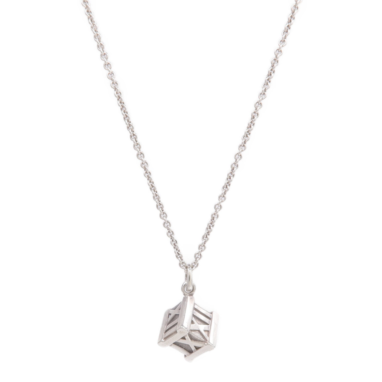 TIFFANY＆CO 925純銀Atlas Cube項鍊
