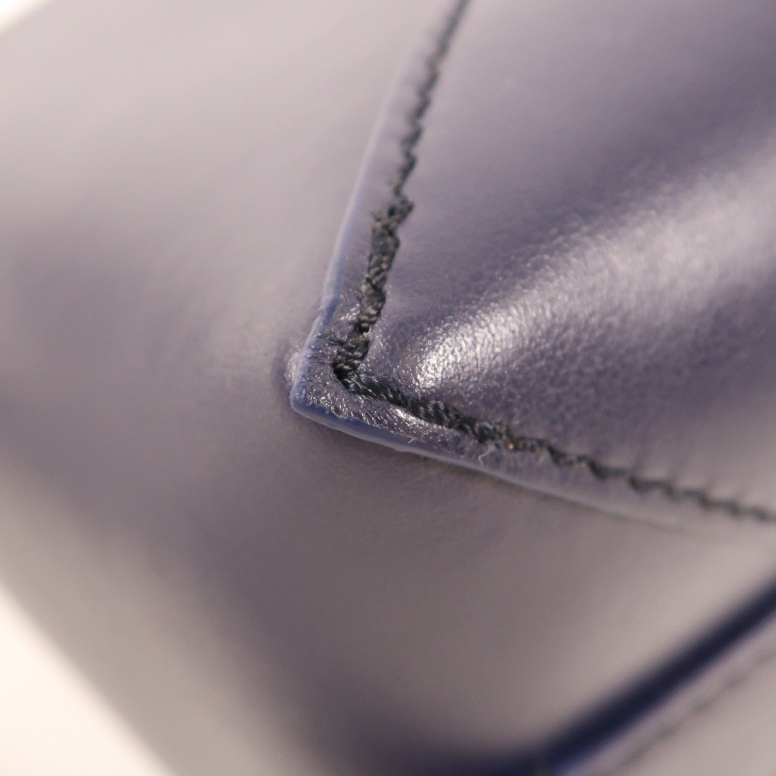 LOEWE SHW Puzzle Fold Pouch C510WBPX014467 Calfskin Leather Navy