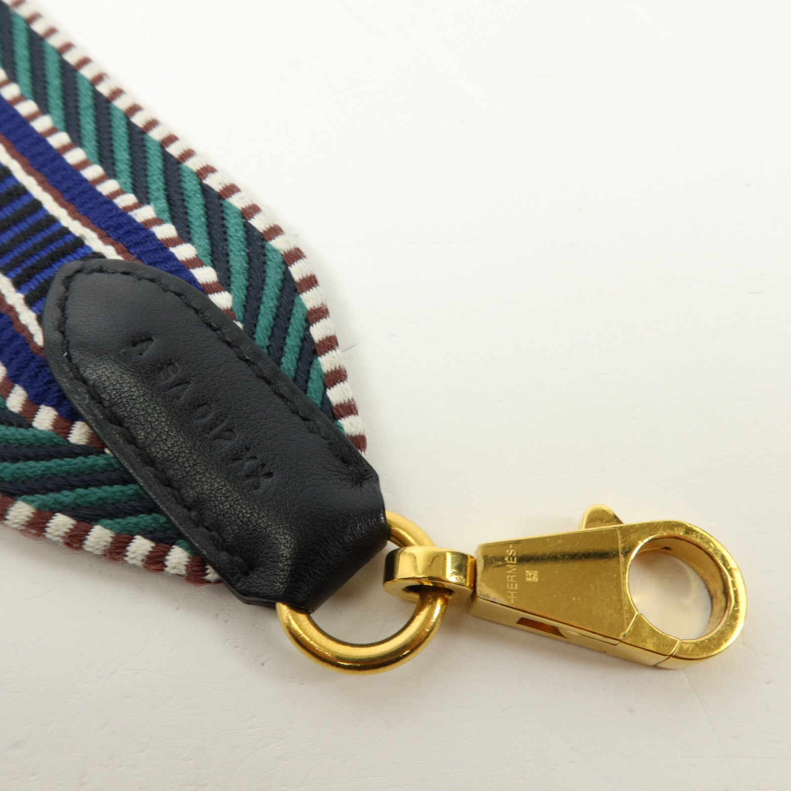 HERMES 帆布/Swift皮革50mm Sangle Cavale Shoulder Strap肩帶