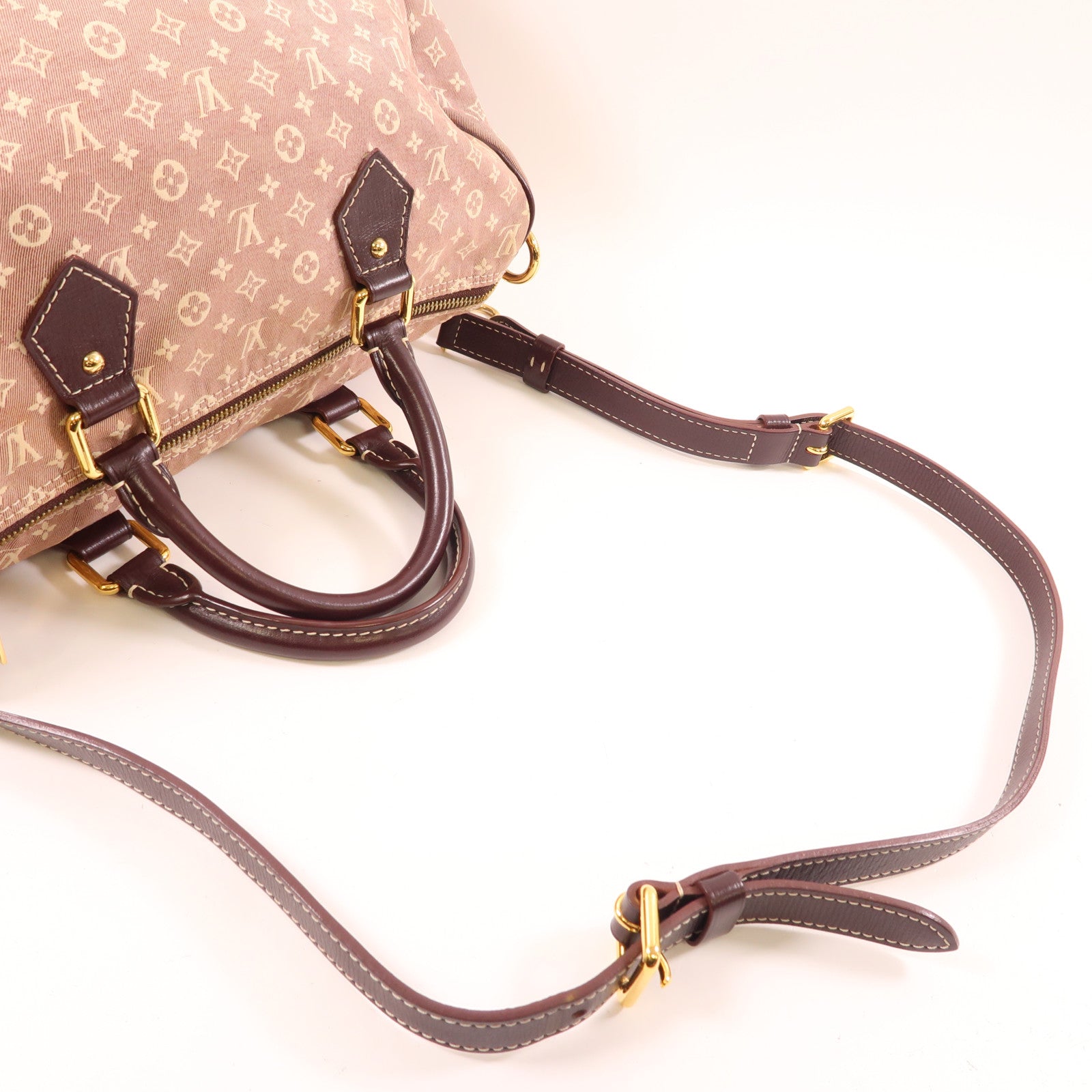 LOUIS VUITTON Monogram Idylle Speedy Bandouliere 30金扣手挽肩背兩用袋
