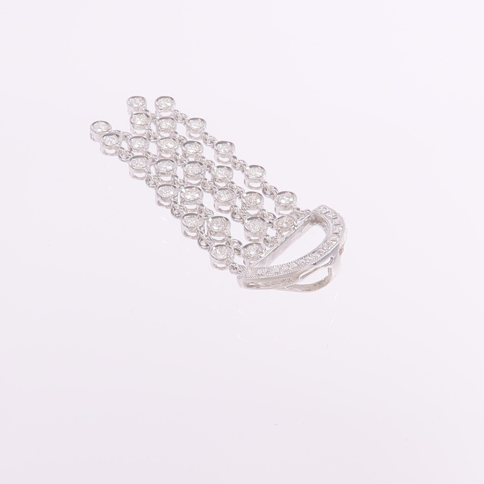 JEWELRY 【激減優惠】18K白金Diamond Pendant Top鑽石吊墜