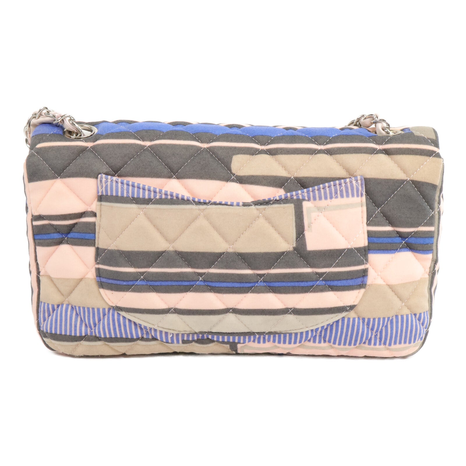 CHANEL 帆布Heart Flap鏈帶肩背袋