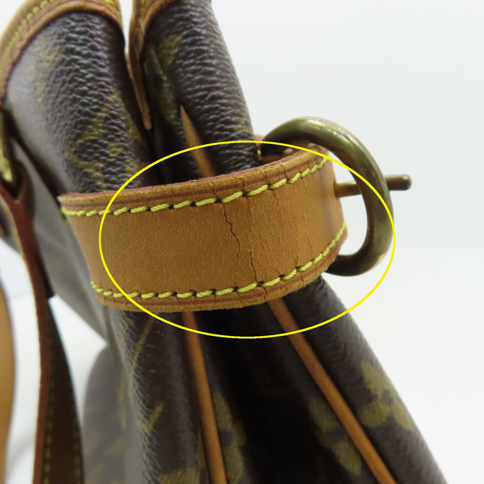 LOUIS VUITTON Monogram Batignolles Horizontal金扣肩背袋啡色