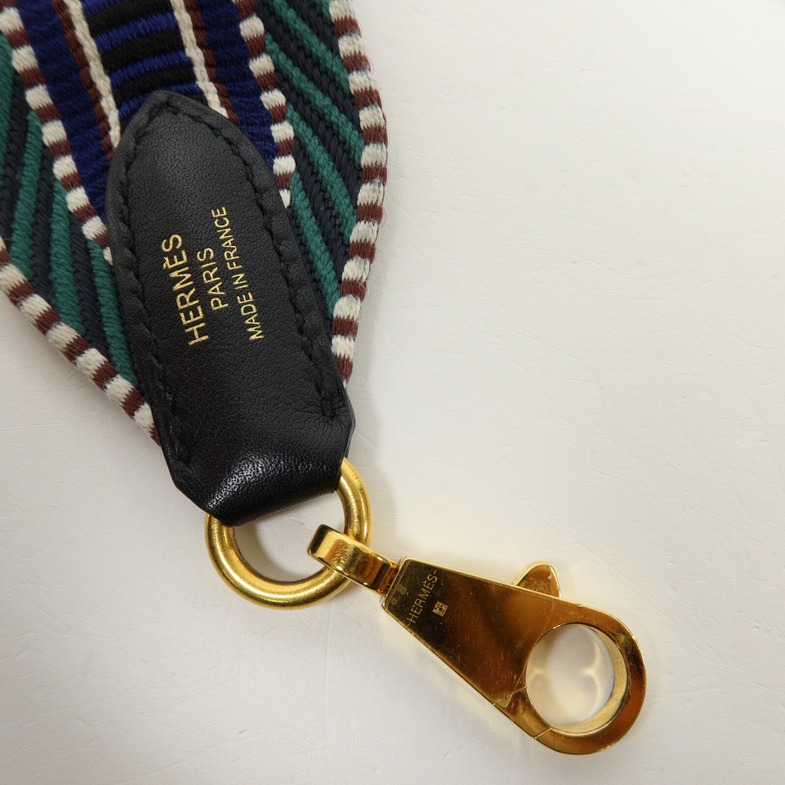 HERMES 帆布/Swift皮革50mm Sangle Cavale Shoulder Strap肩帶