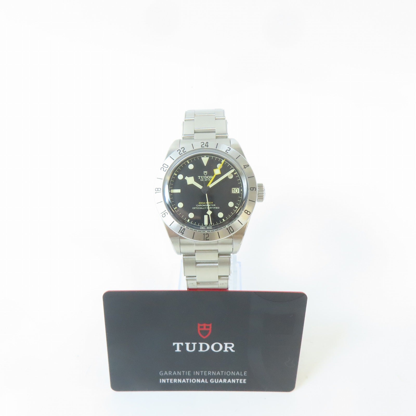 TUDOR Black Bay GMT不鏽鋼手錶自動機芯黑色#20.5cm