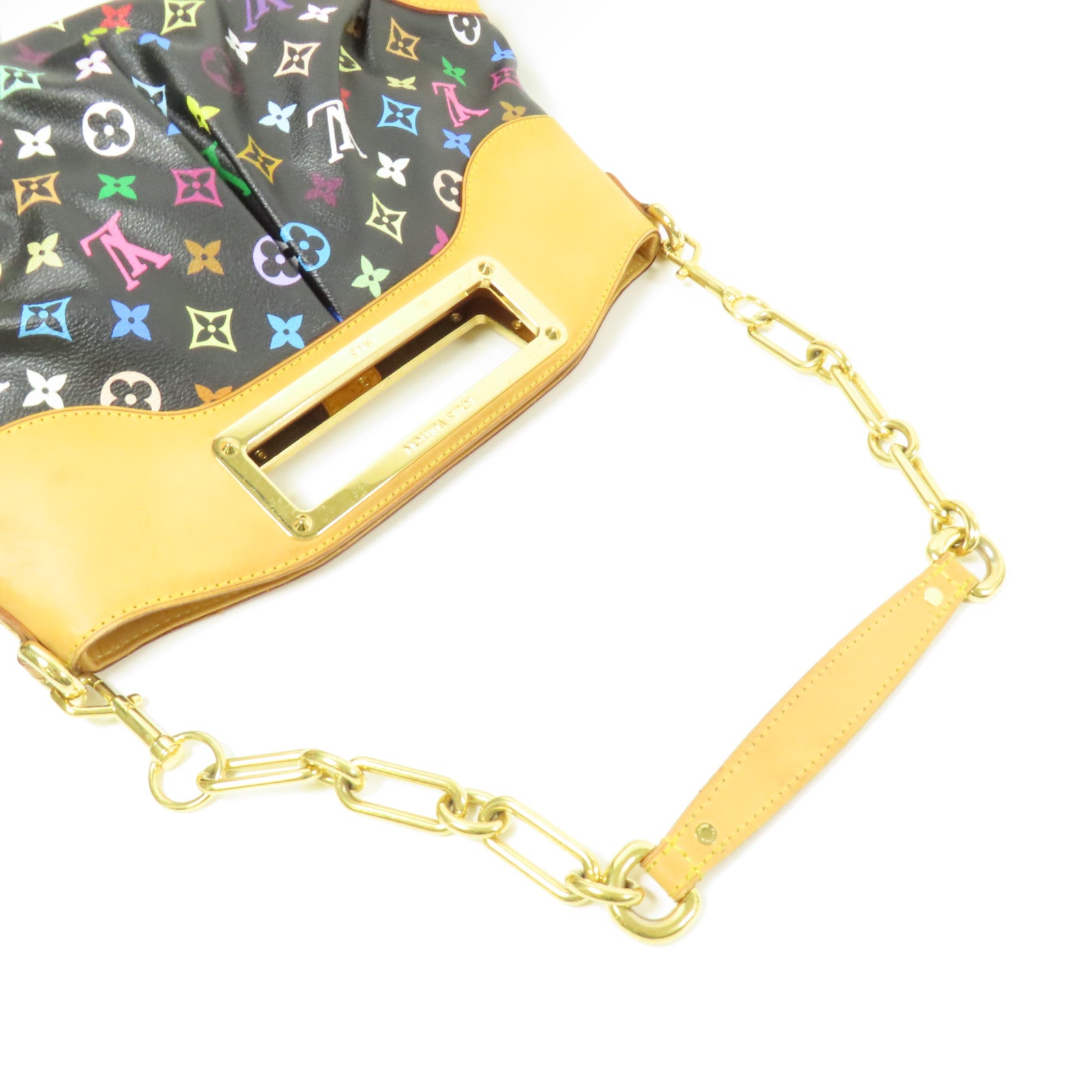 LOUIS VUITTON LV GHW Judy MM 2Way Shoulder Hand Bag M40256 Monogram Multicolore