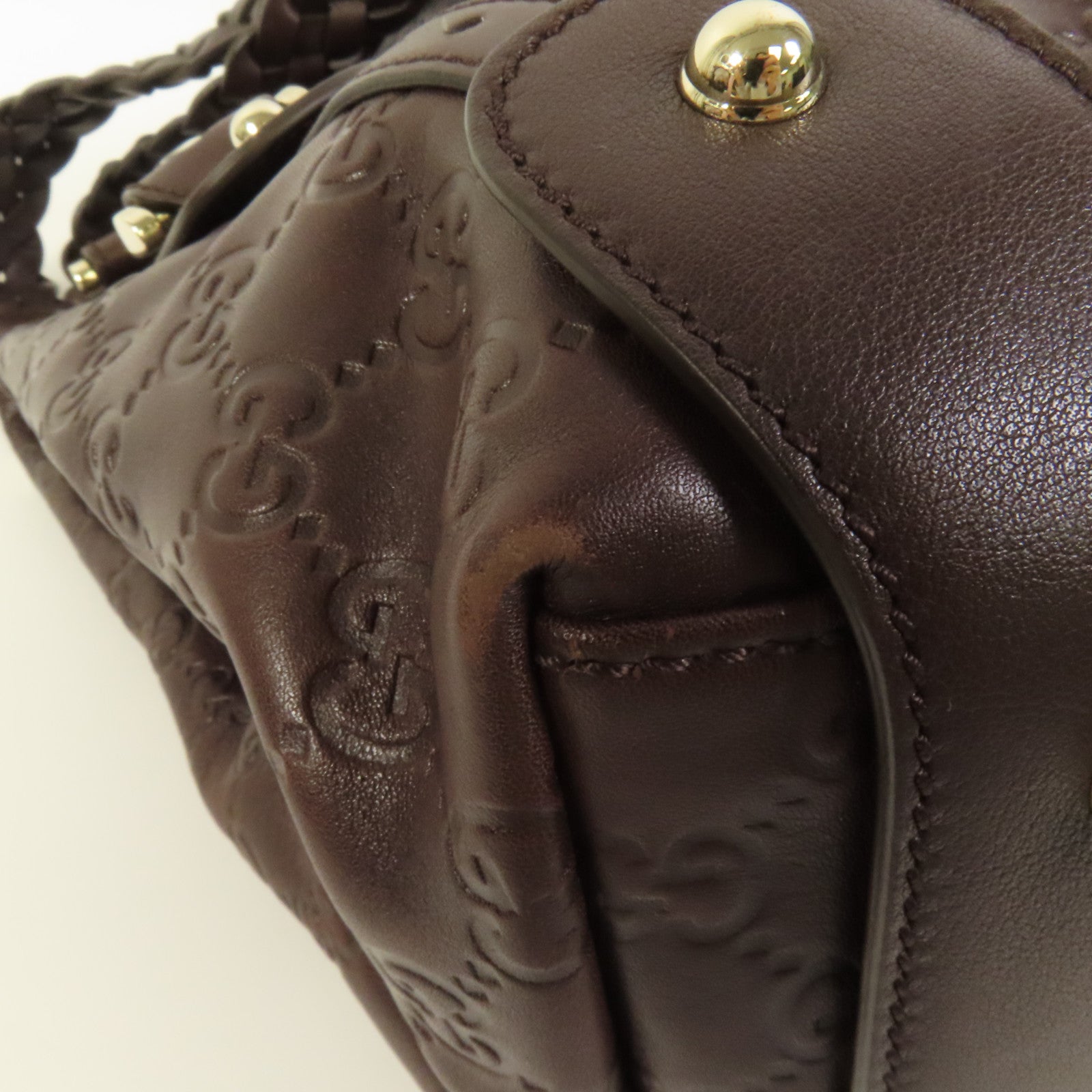 GUCCI 牛皮皮革Pelham金扣肩背袋