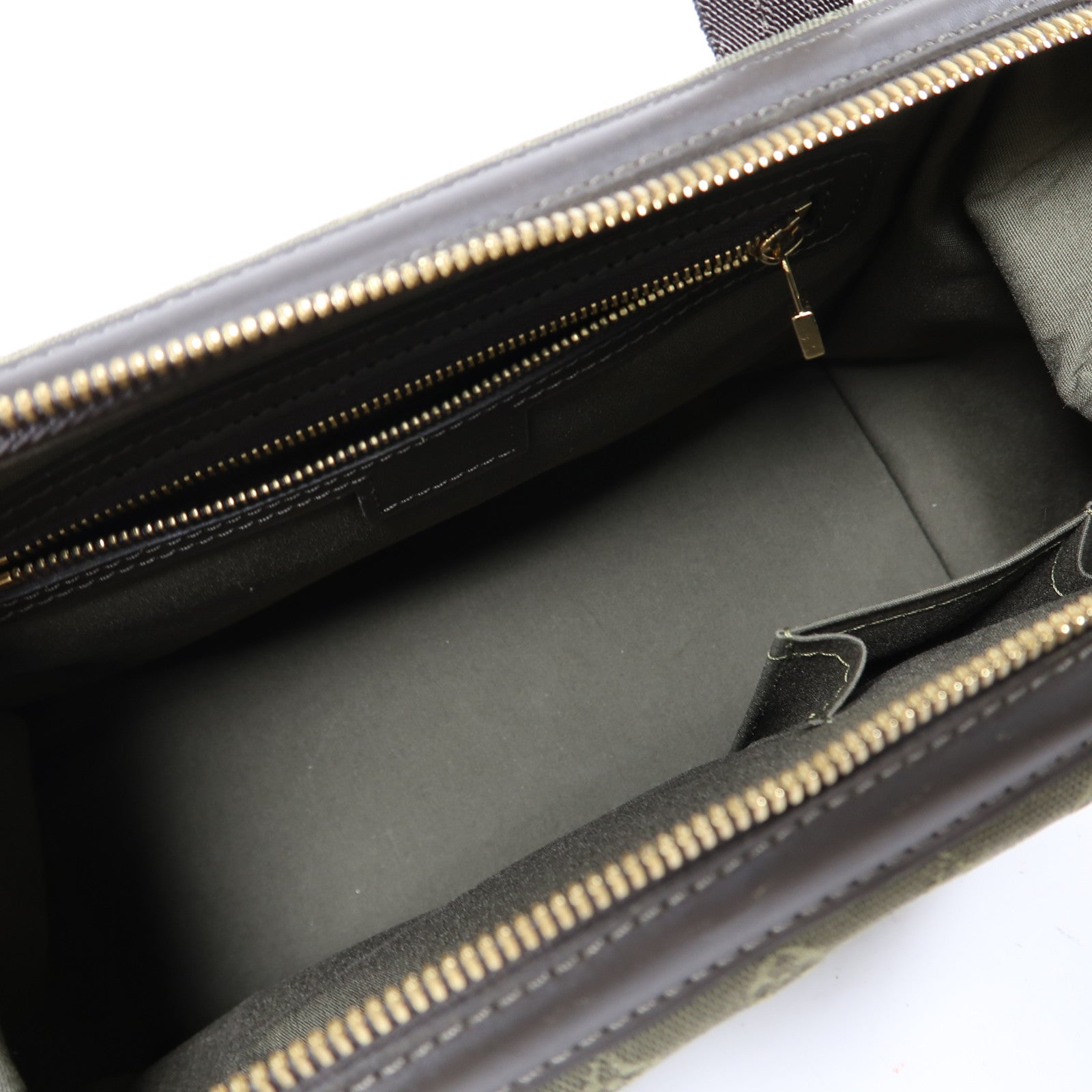 LOUIS VUITTON Monogram Mini Josephine PM金扣手挽袋綠色