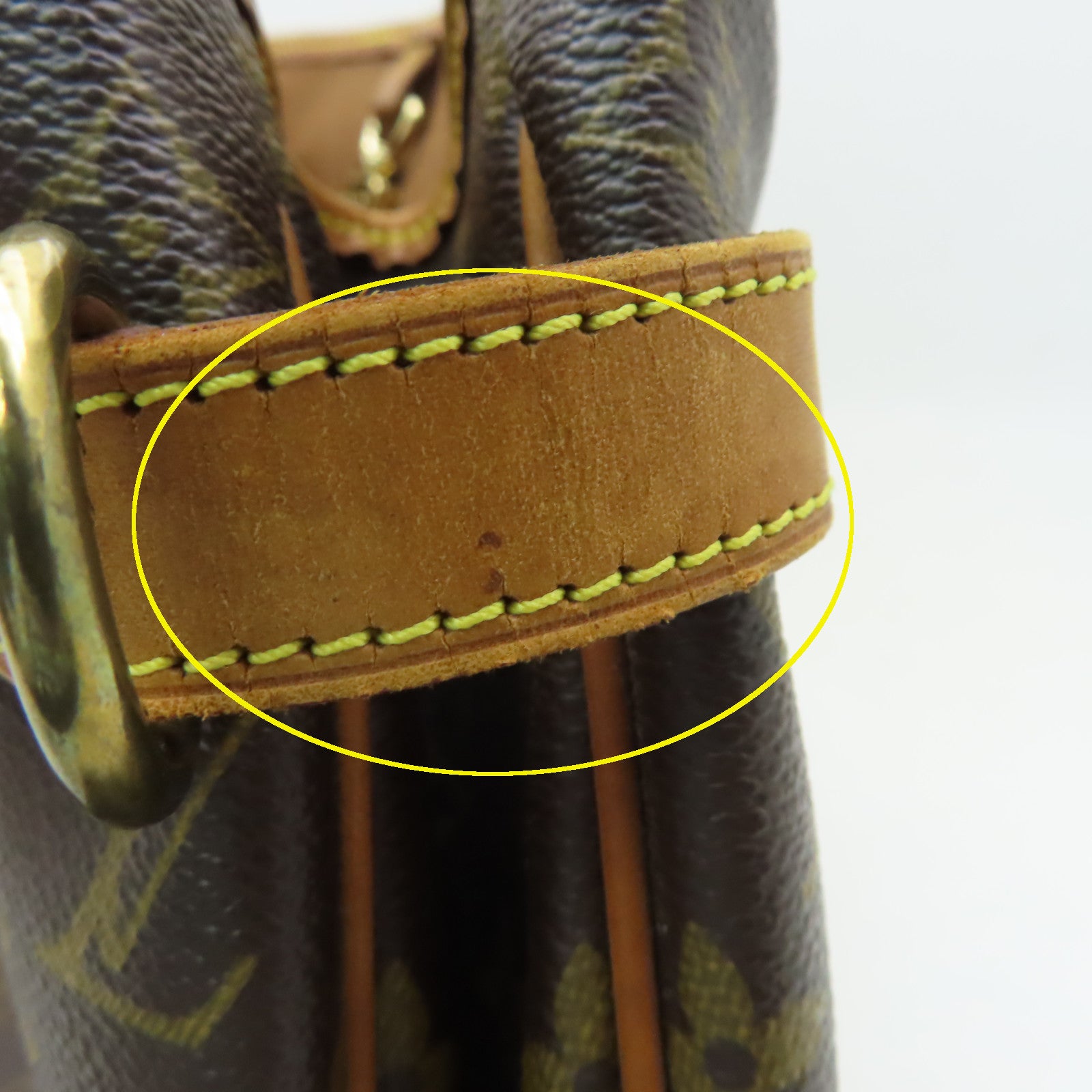 LOUIS VUITTON Monogram Batignolles Horizontal金扣肩背袋啡色