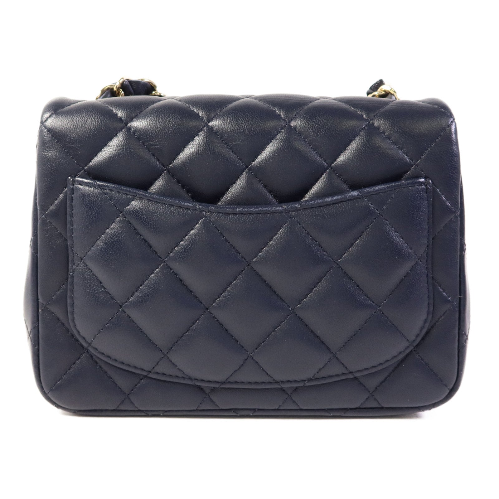 CHANEL 羊皮皮革Mini Classic 17金扣肩背袋