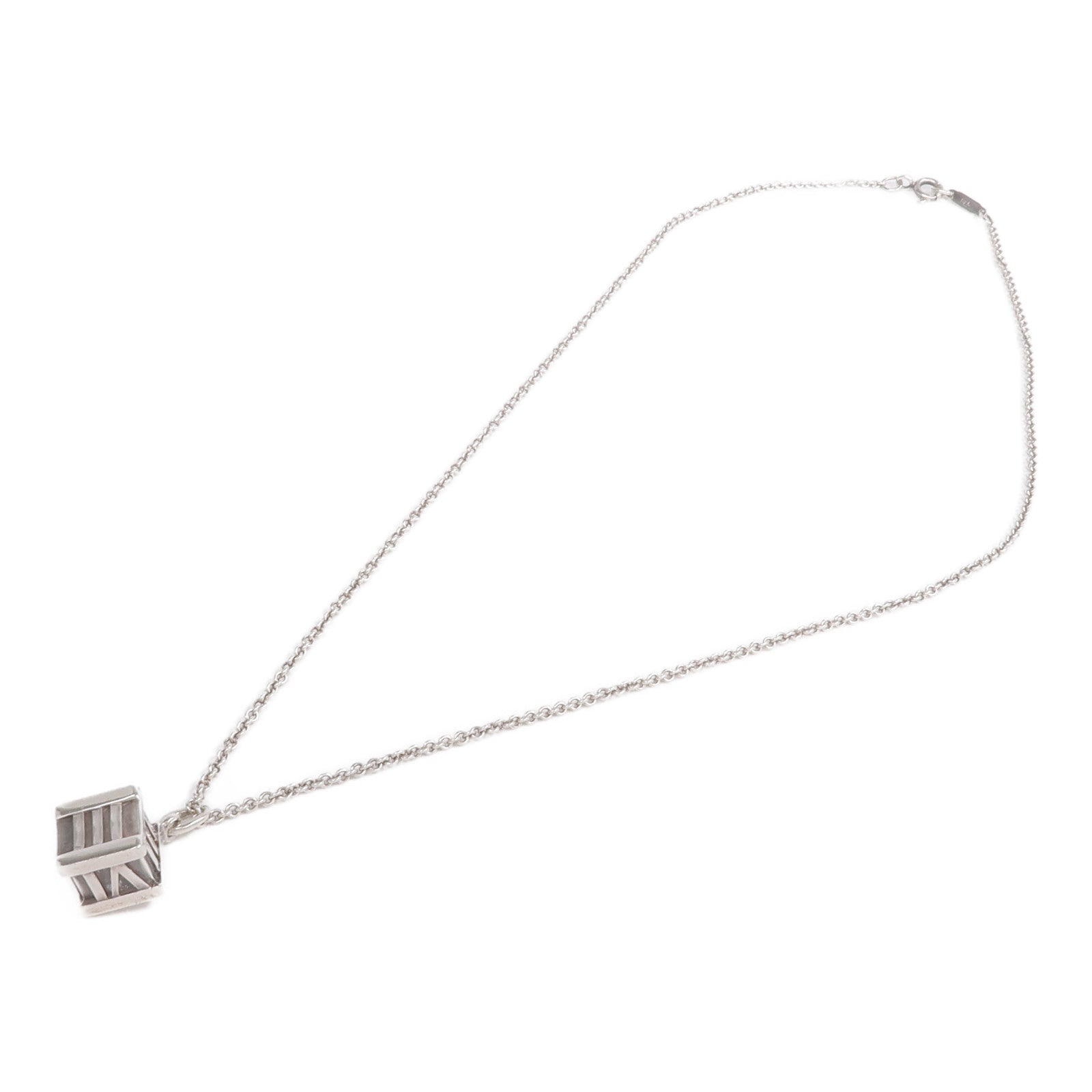 TIFFANY＆CO 925純銀Atlas Cube項鍊