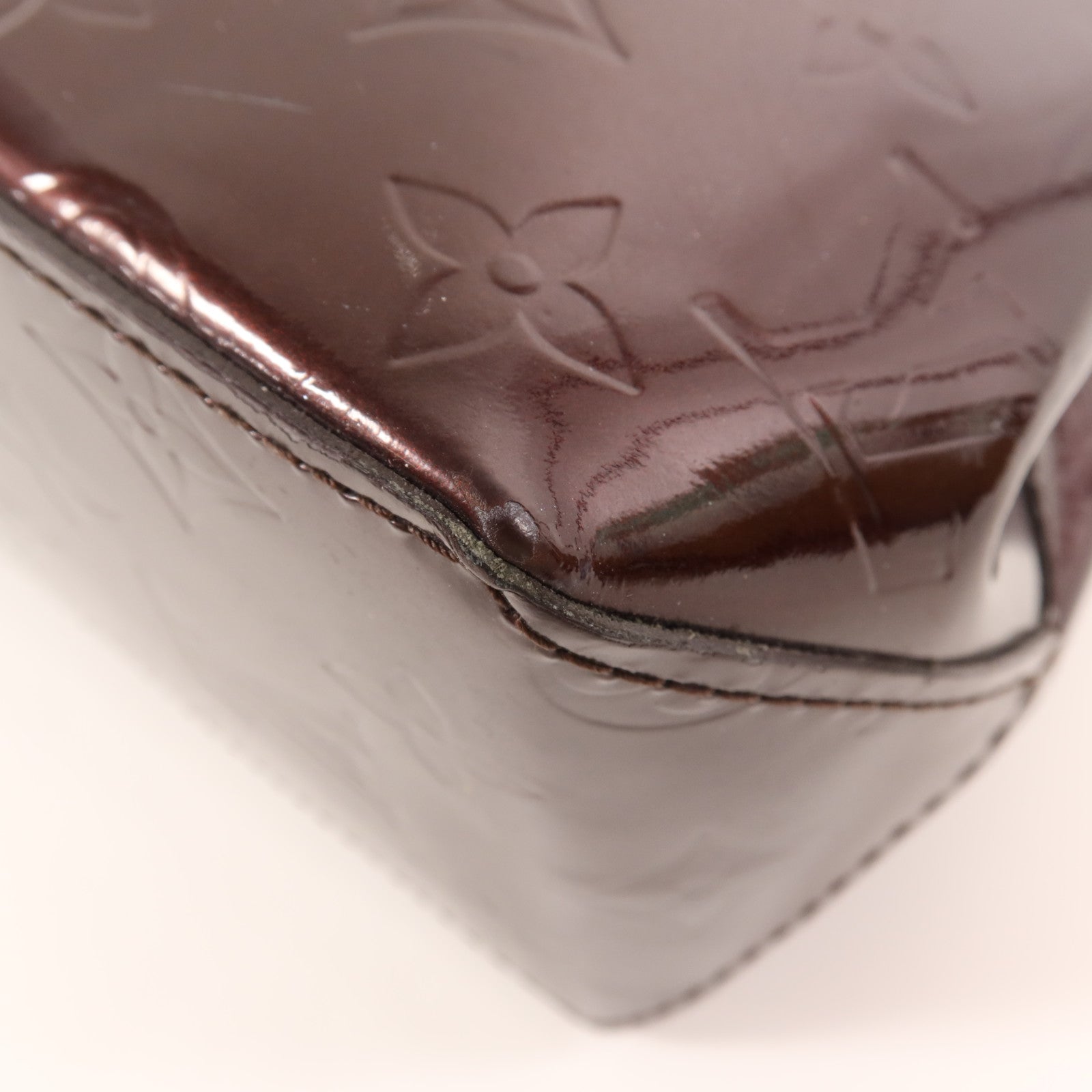 LOUIS VUITTON Monogram Vernis Reade PM金扣手挽袋