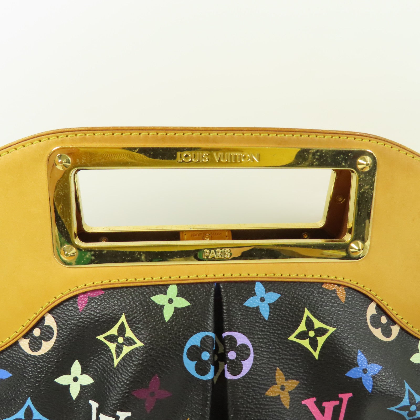 LOUIS VUITTON LV GHW Judy MM 2Way Shoulder Hand Bag M40256 Monogram Multicolore