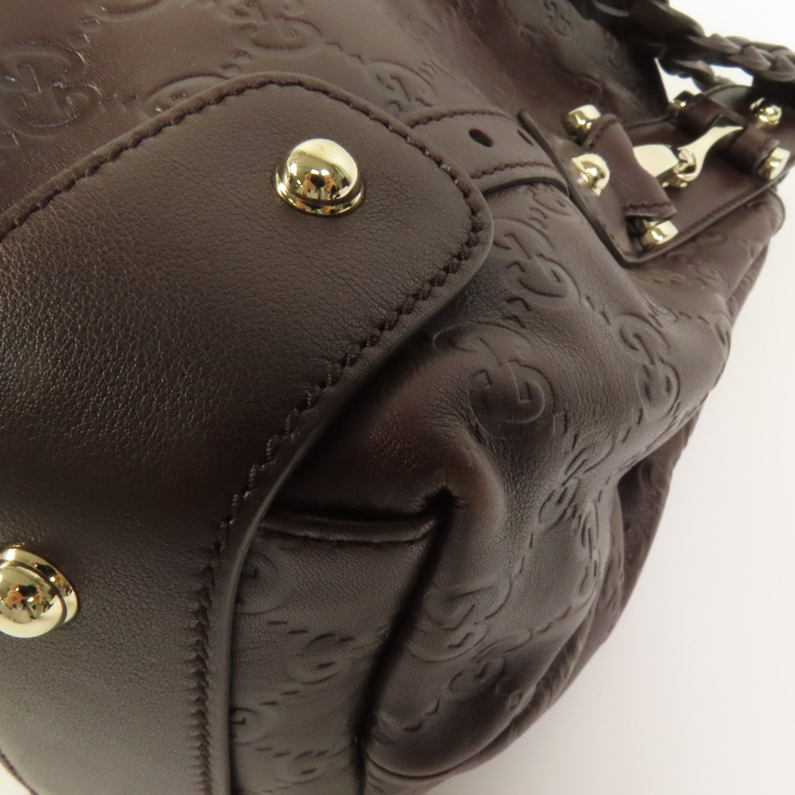 GUCCI 牛皮皮革Pelham金扣肩背袋