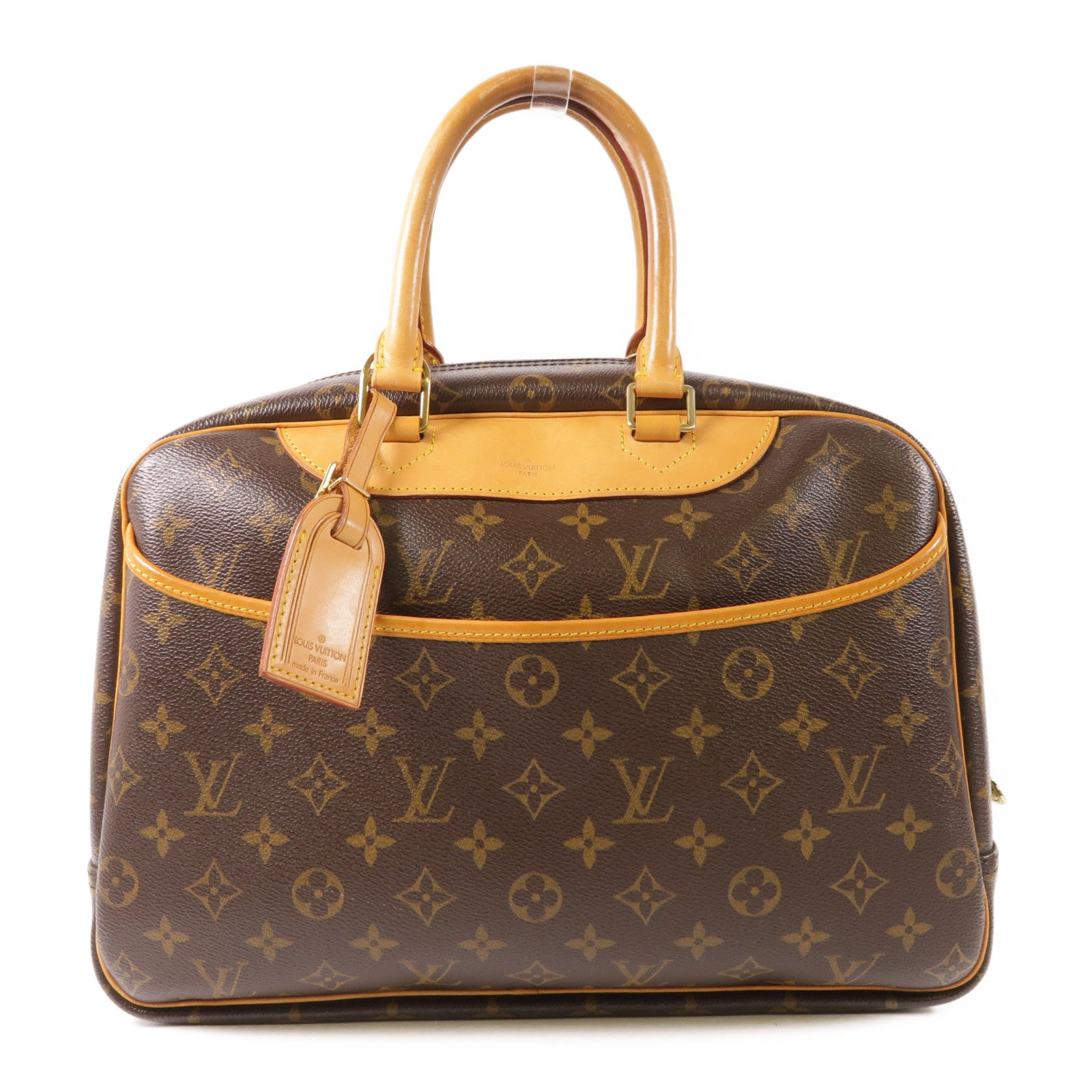 LOUIS VUITTON LV GHW Deauville Handbag M47270 Monogram Brown
