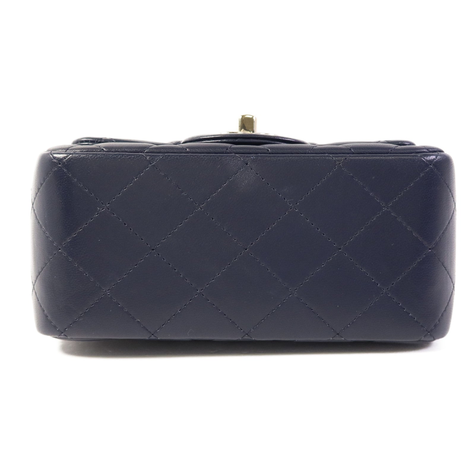 CHANEL 羊皮皮革Mini Classic 17金扣肩背袋