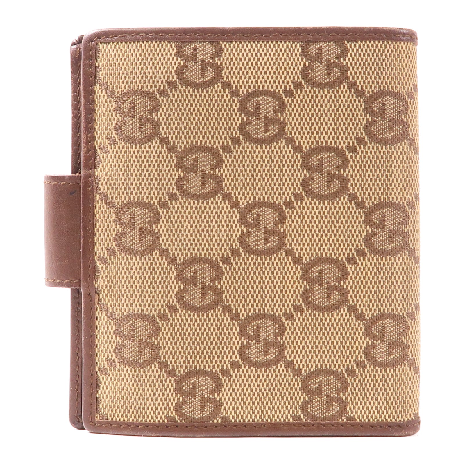 GUCCI 帆布Wallet銀扣錢包