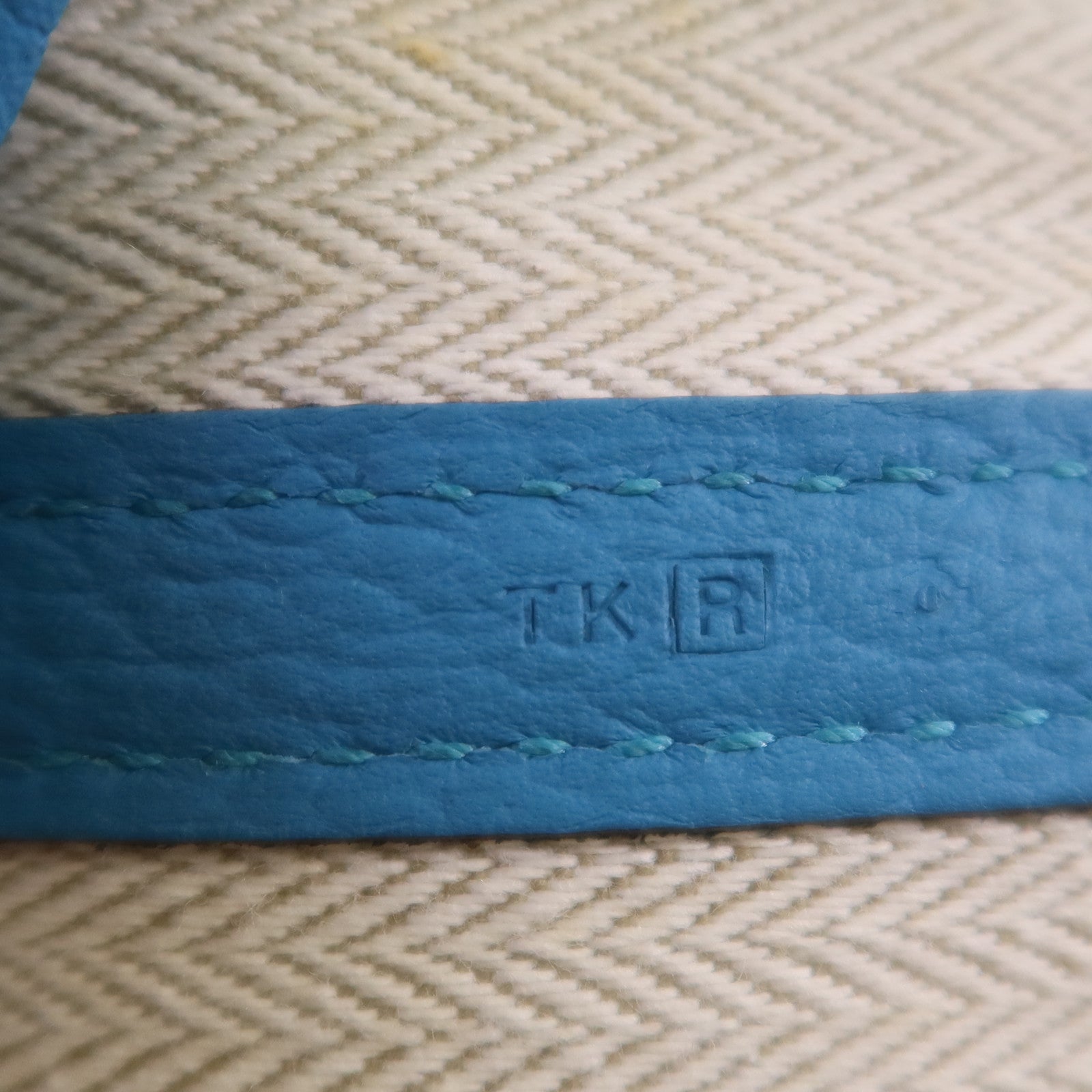 HERMES Negonda皮革GardenParty PM銀扣手挽袋